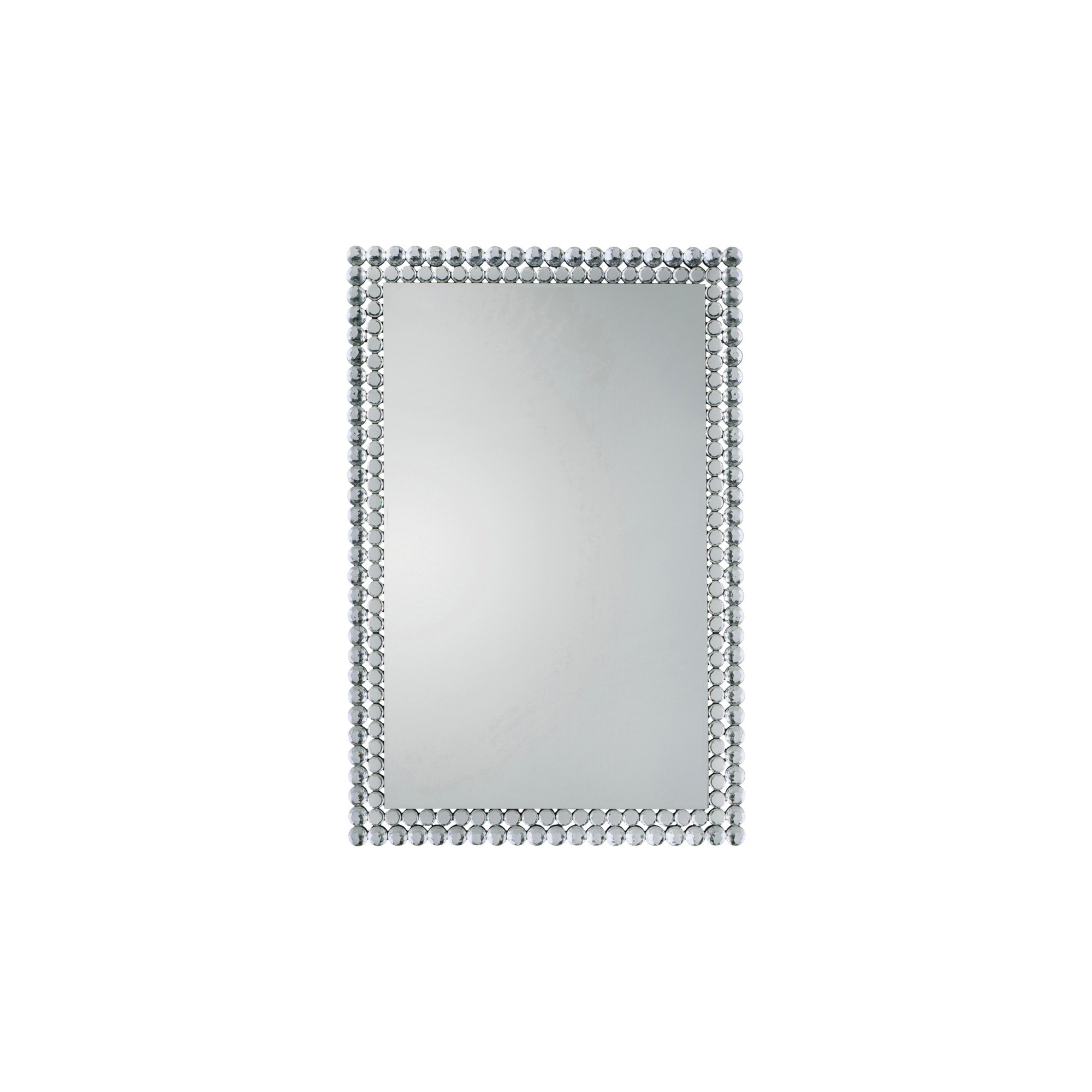 Mura Barrack Rectangle Wall Mirror - Clear Faceted Frame