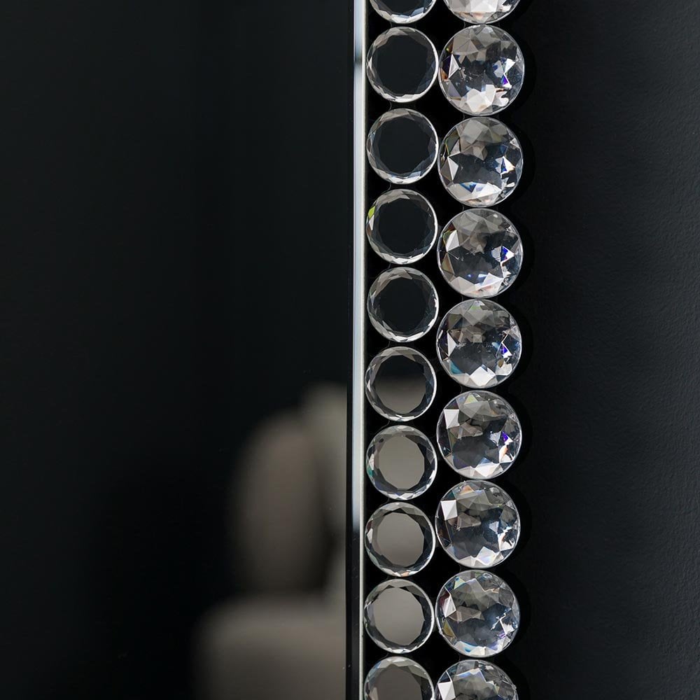 Mura Barrack Rectangle Wall Mirror - Clear Faceted Frame