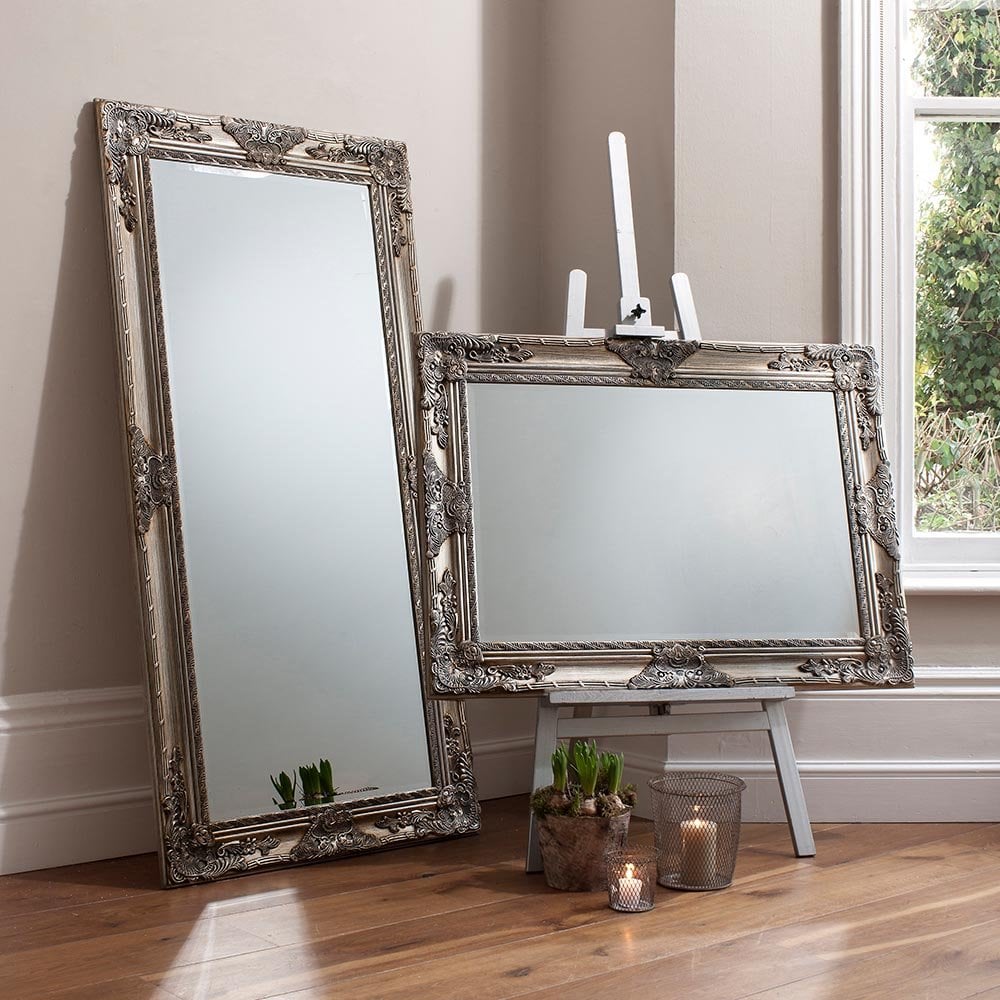 Mura Kenwick Full Length Leaner Mirror - Silver Leaf