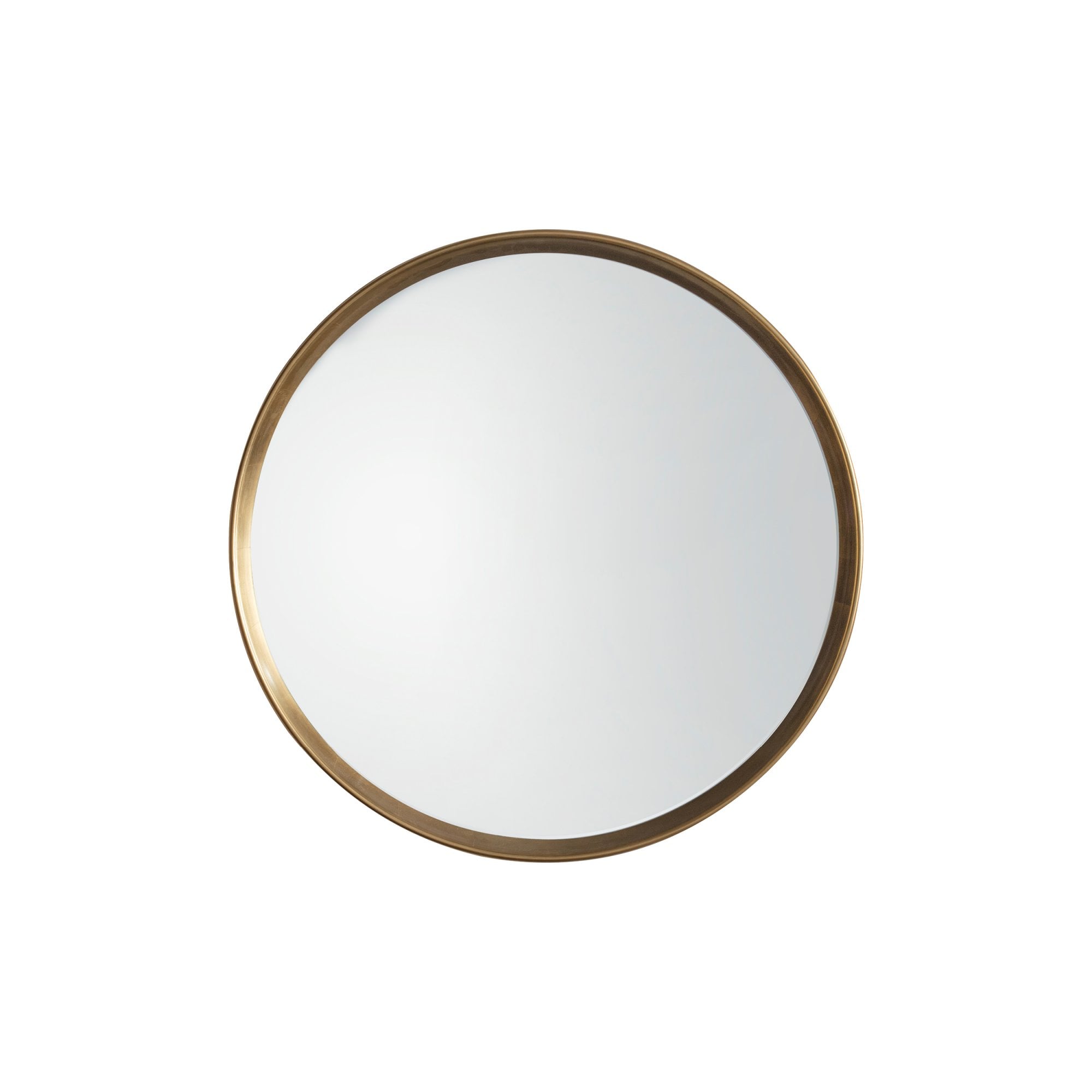 Mura Parker Round Wall Mirror - Aged Gold Paint
