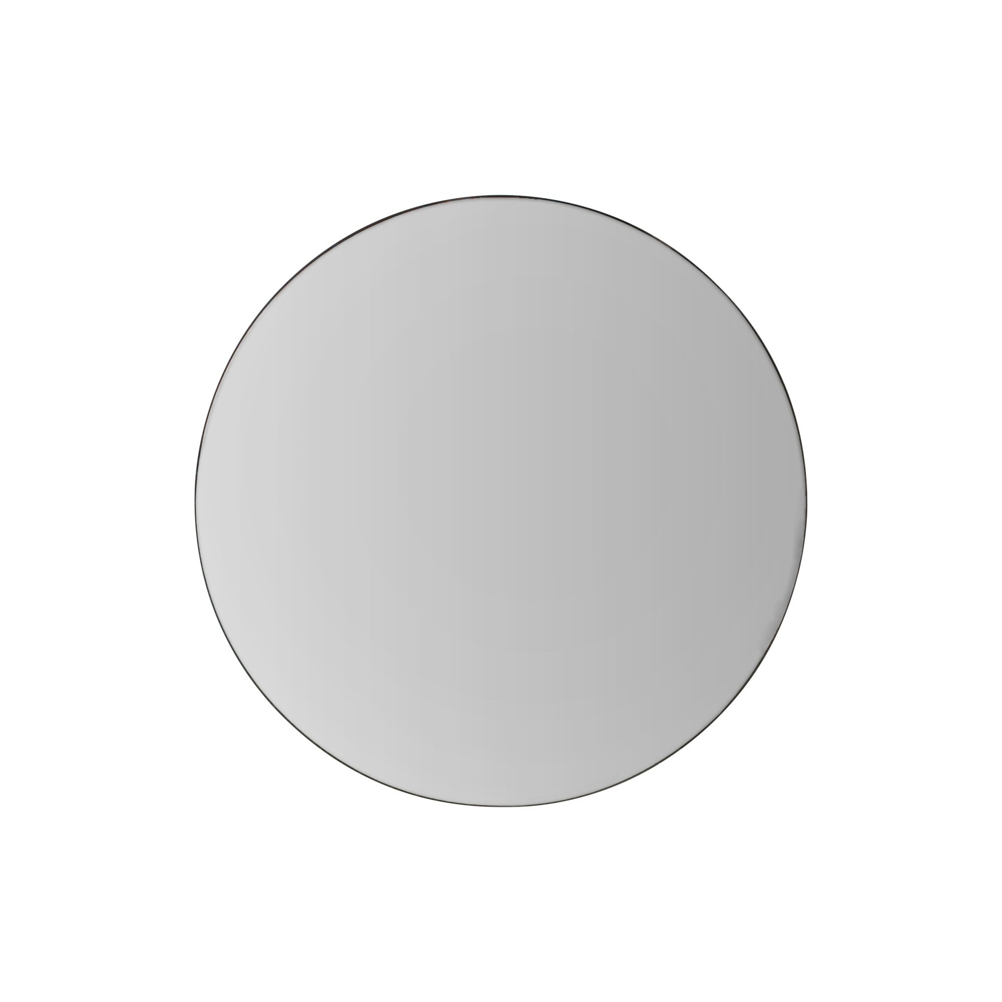 Mura Palmerston Round Wall Mirror - Matt Black