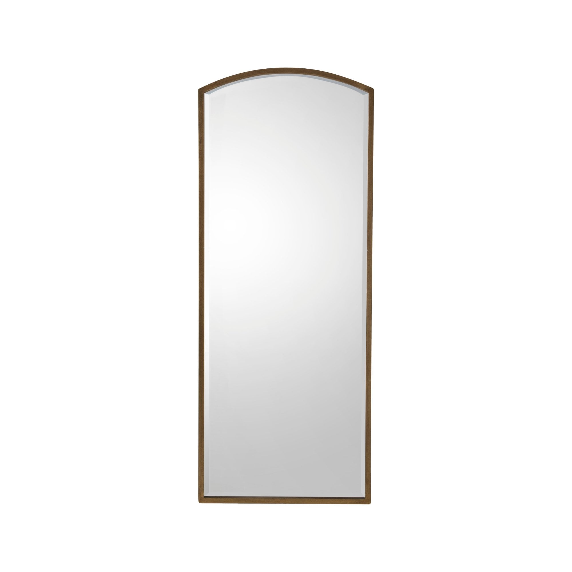 Mura Oxford Tall Arch Full Length Wall Mirror - Antique Gold