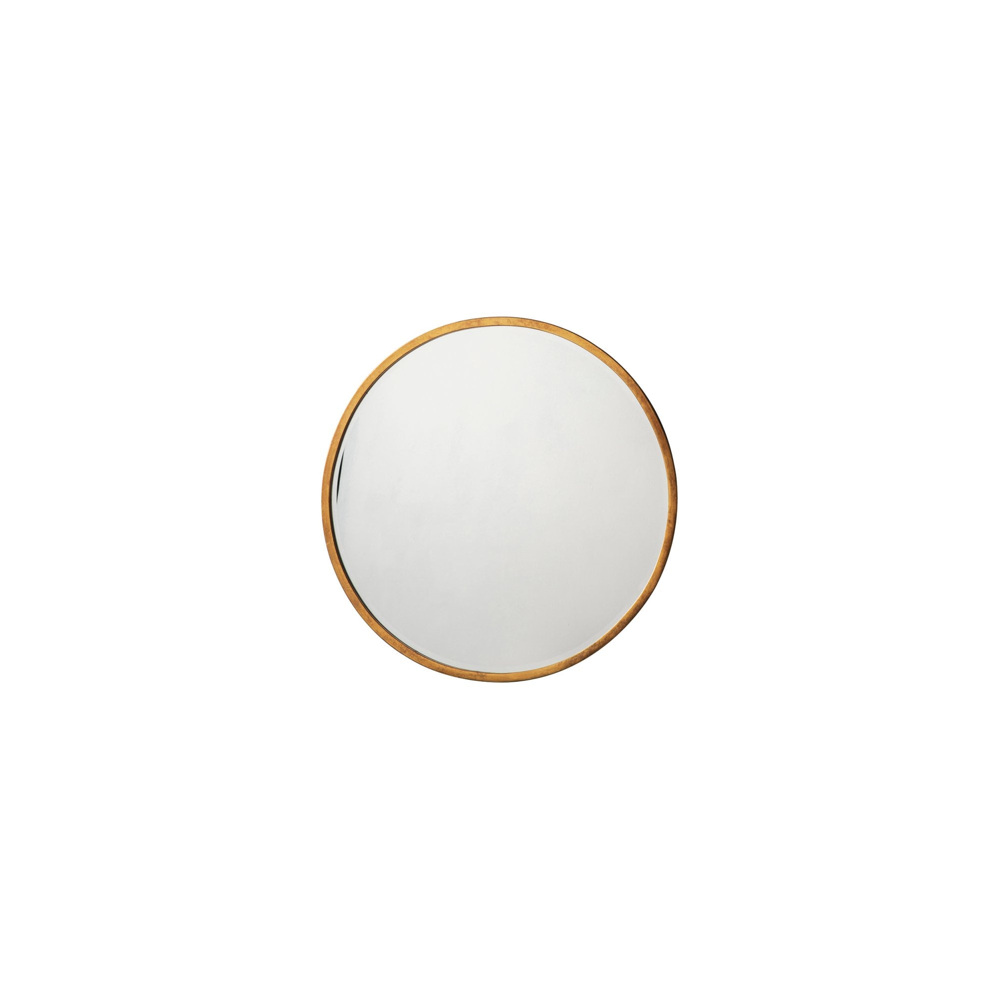 Mura Oxford Medium Round Wall Mirror - Antique Gold