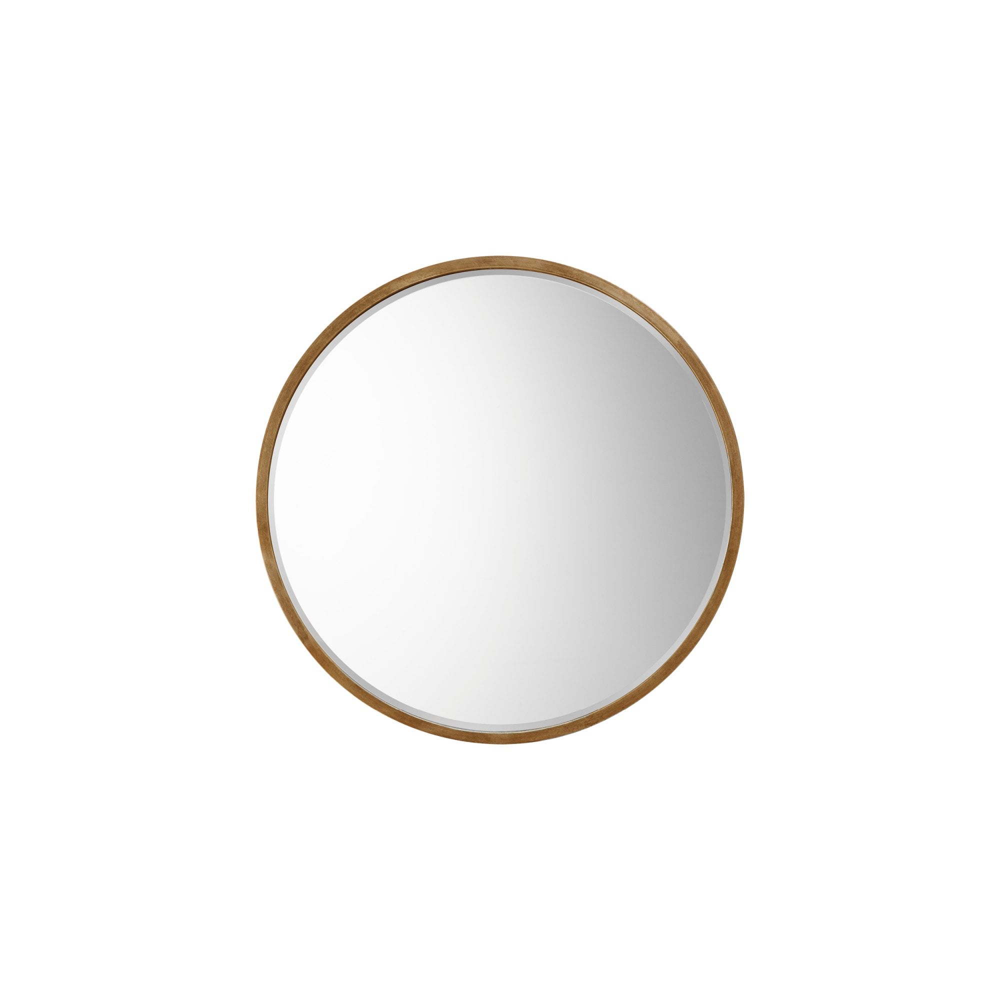Mura Oxford Large Round Wall Mirror - Antique Gold