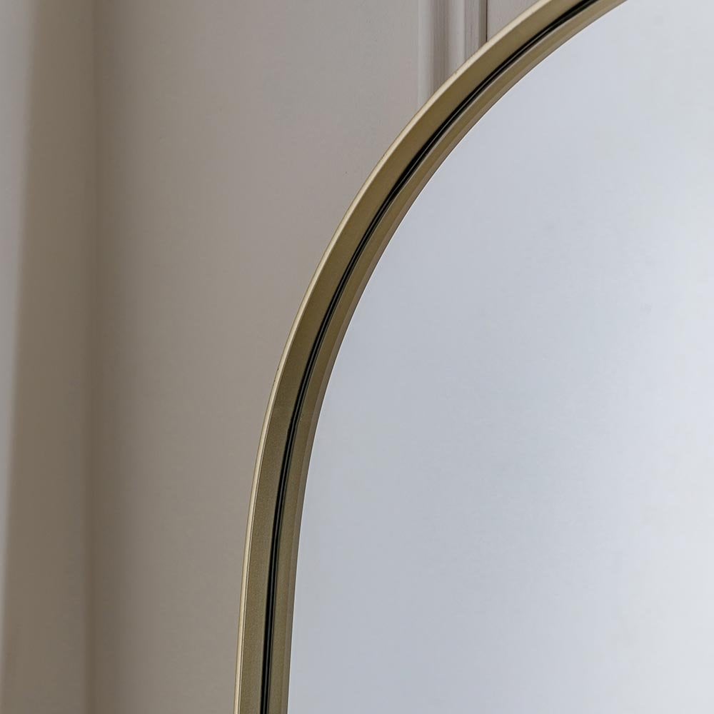 Mura Albert Arch Full Length Leaner Mirror - Champagne Gold Paint