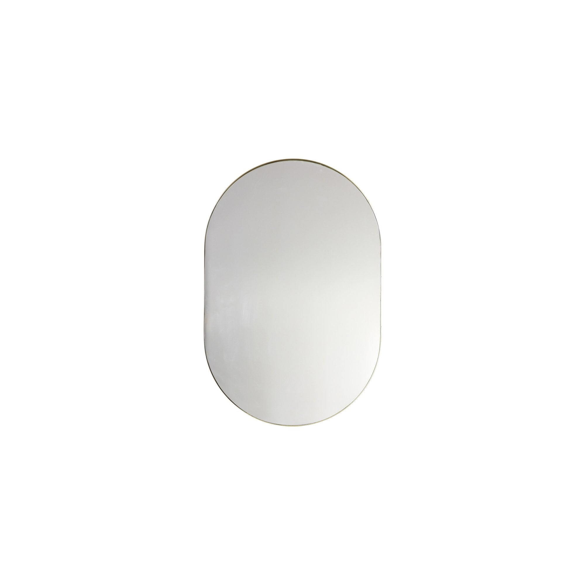Mura Albert Ellipse Wall Mirror - Champagne Gold Paint