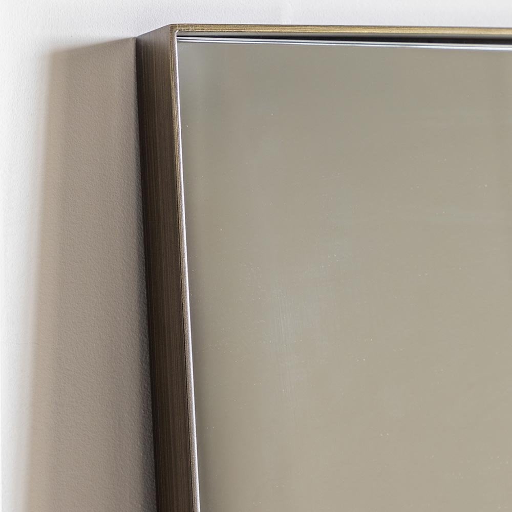 Mura Albert Rectangle Full Length Leaner Mirror - Brushed Bronze