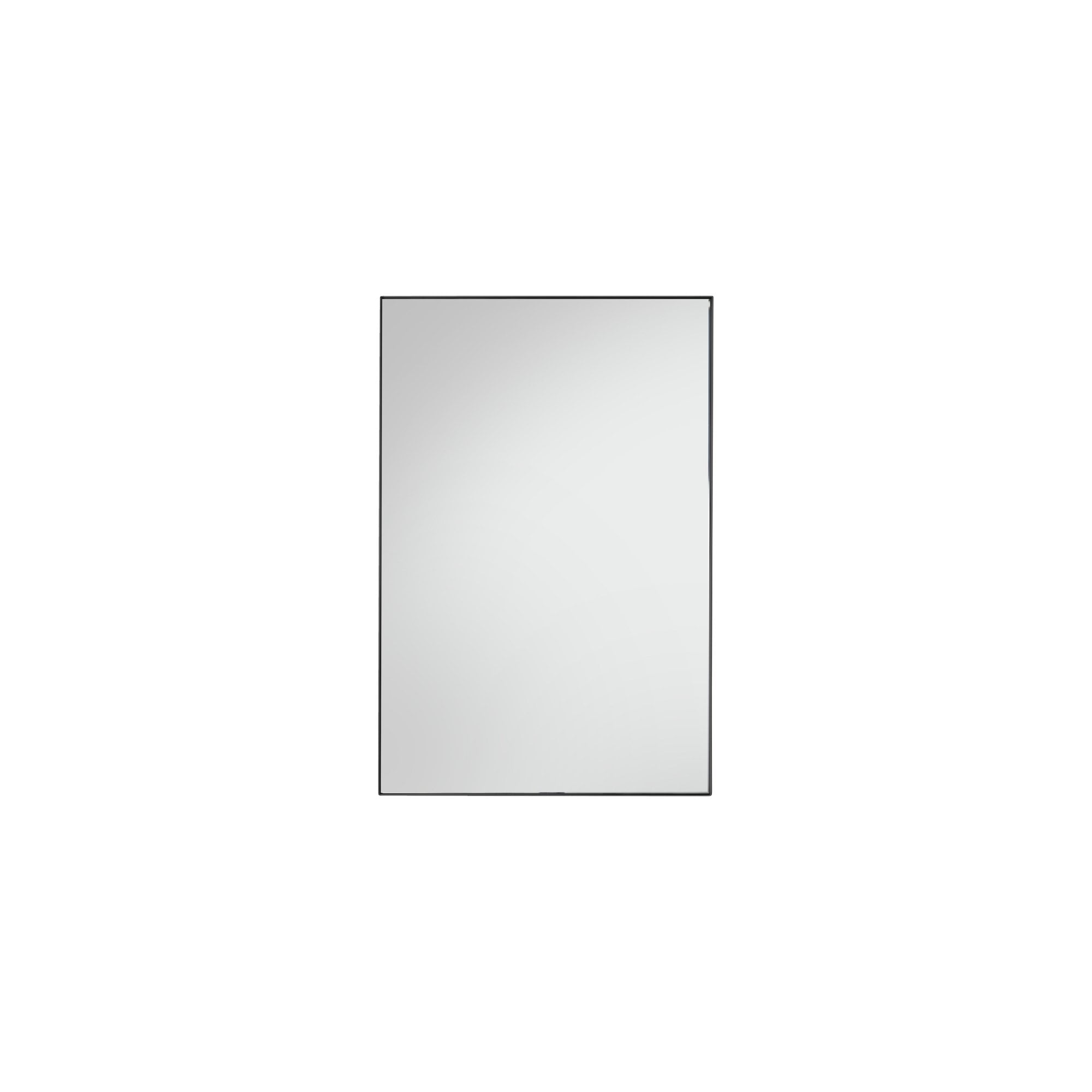 Mura Albert Rectangle Wall Mirror - Matt Black