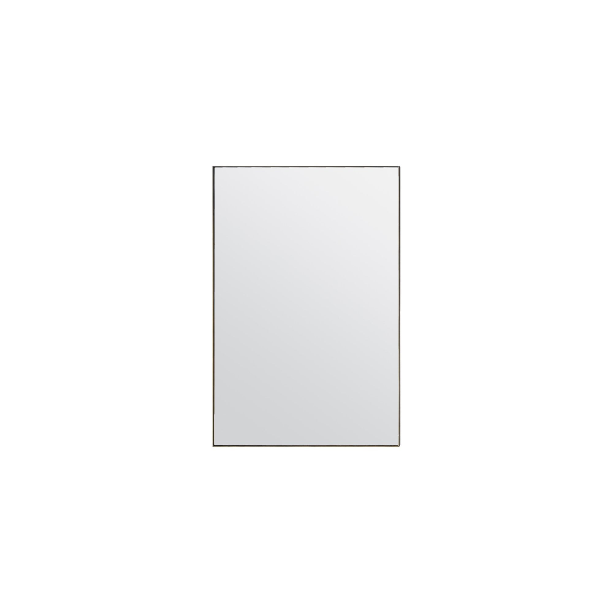 Mura Albert Rectangle Wall Mirror - Champagne Gold Paint