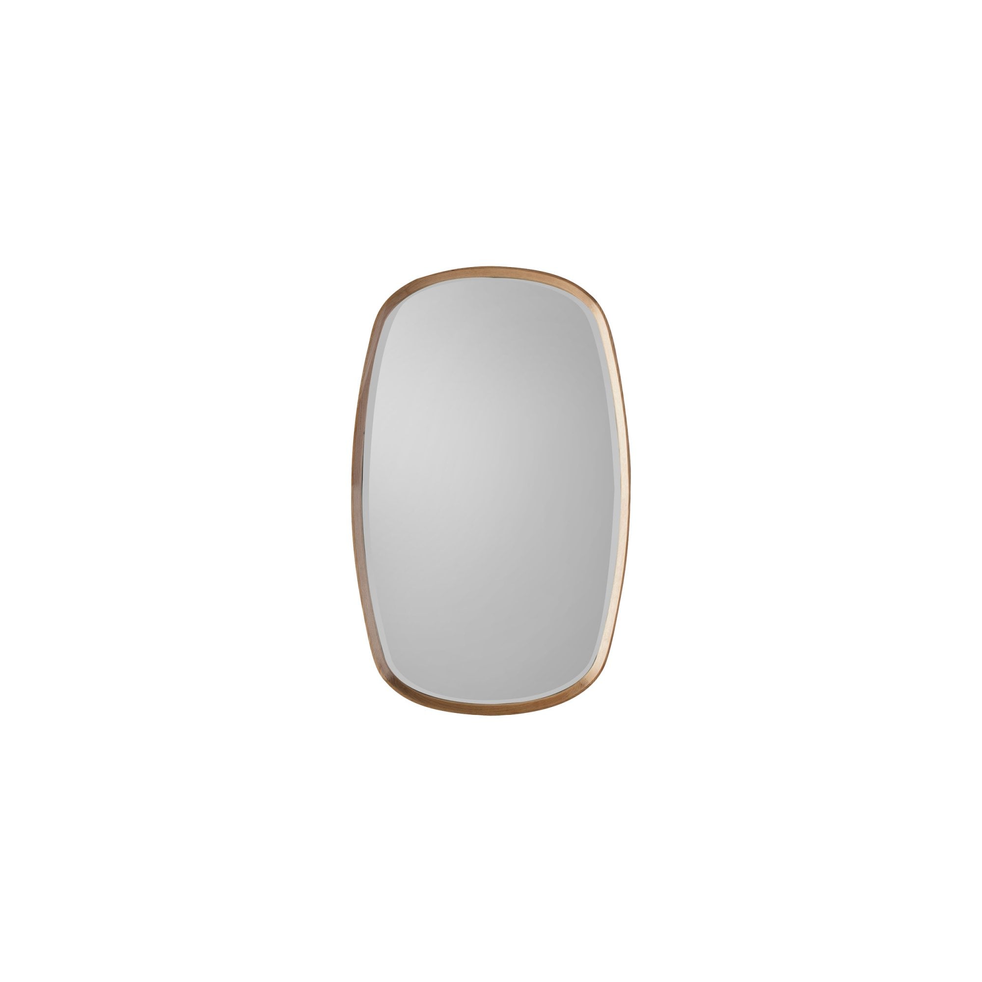 Mura Harold Ellipse Wall Mirror - Solid Oak