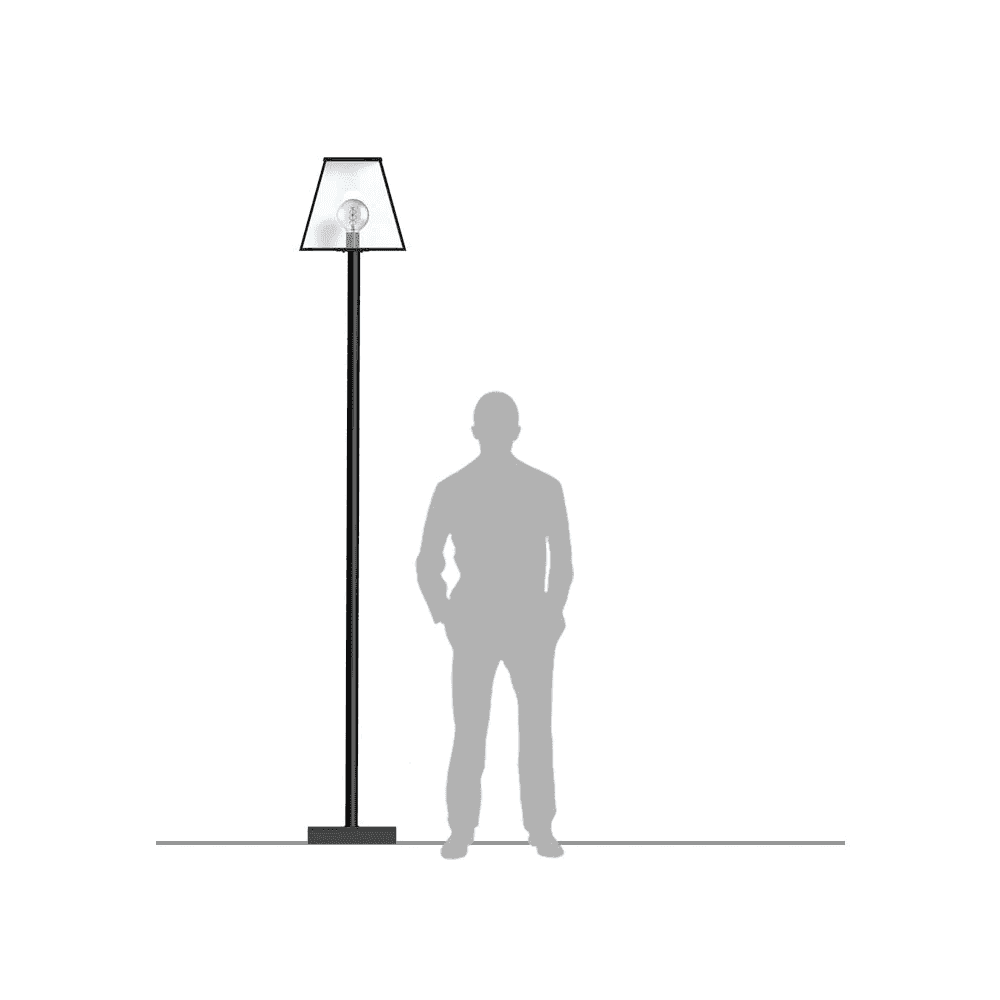 Harte Contemporary 2.7m Lamp Post - Galvanised Steel