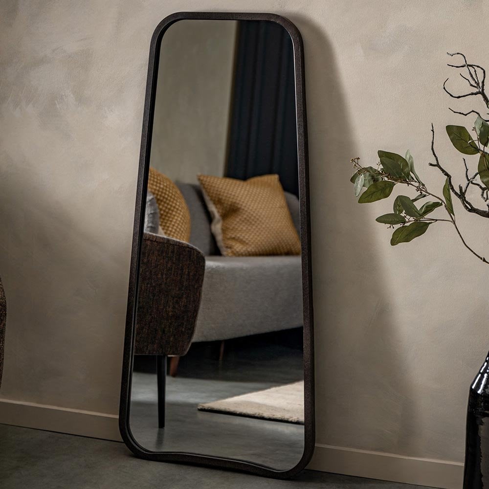 Mura Carr Tapered Full Length Leaner Mirror - Matt Black