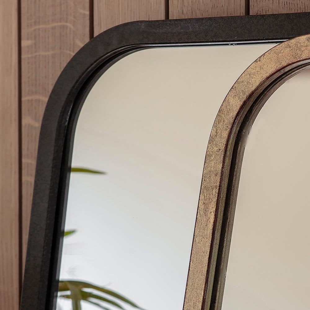 Mura Carr Tapered Full Length Leaner Mirror - Matt Black