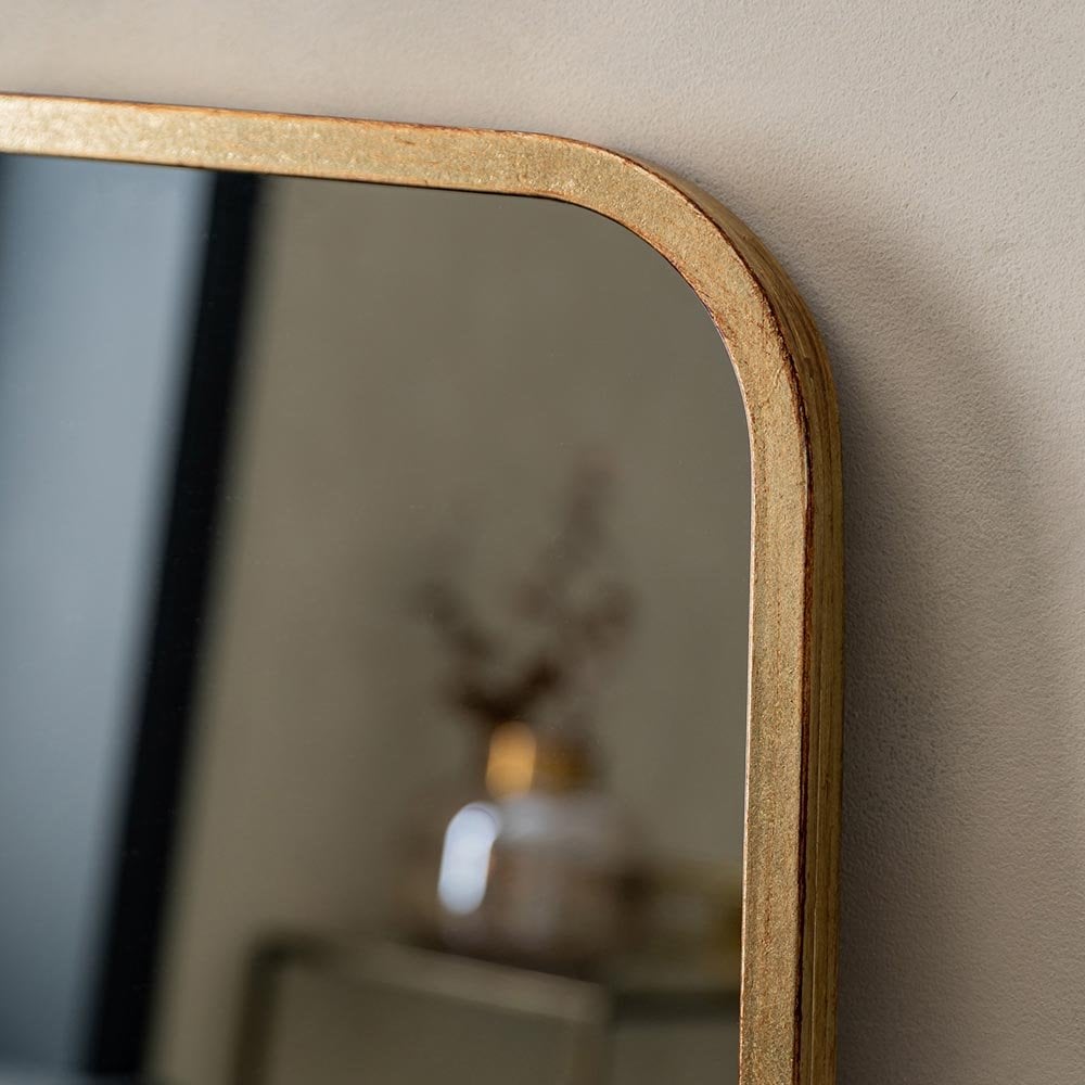 Mura Carr Tapered Full Length Leaner Mirror - Distressed Gold