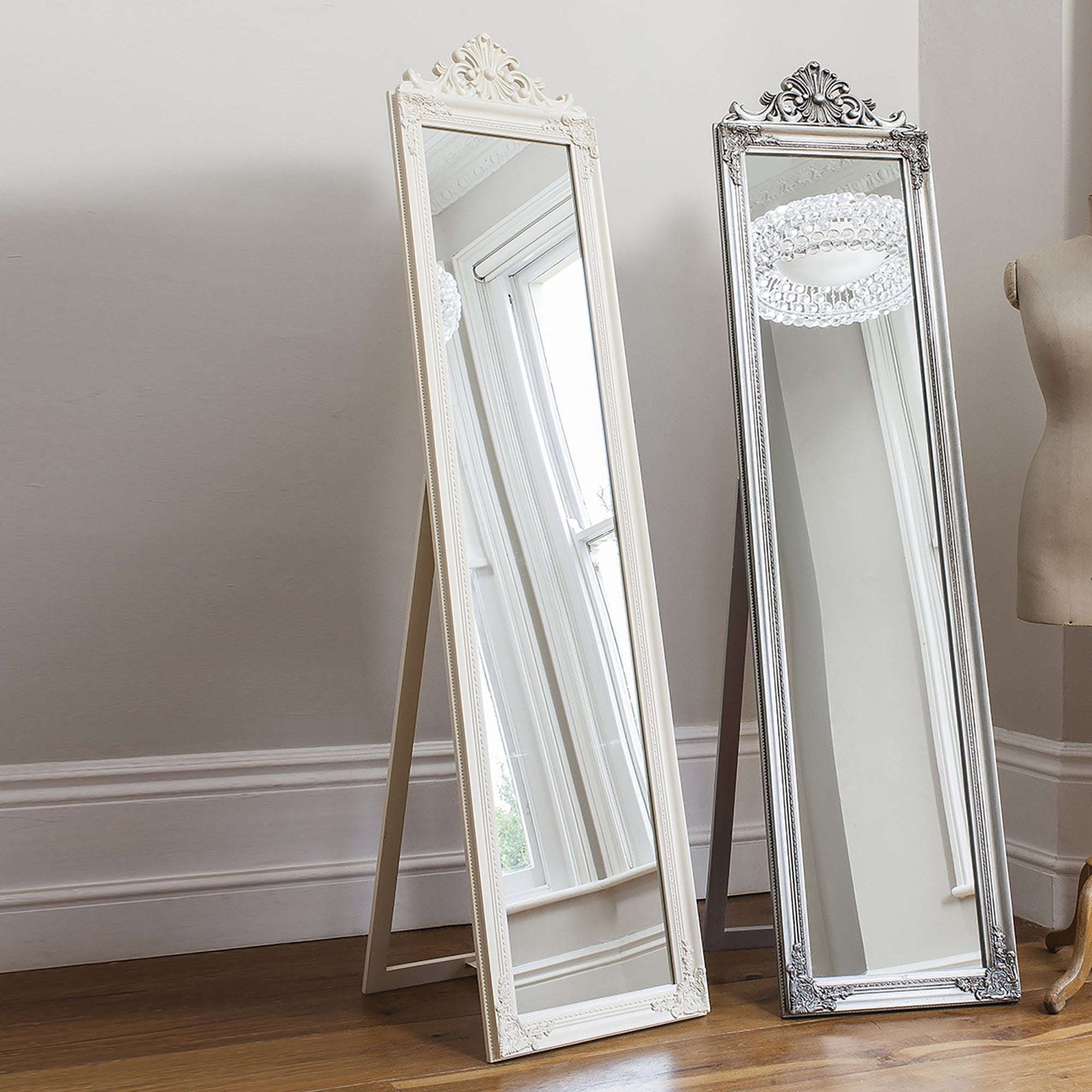Mura Bourke Cheval Full Length Mirror - White