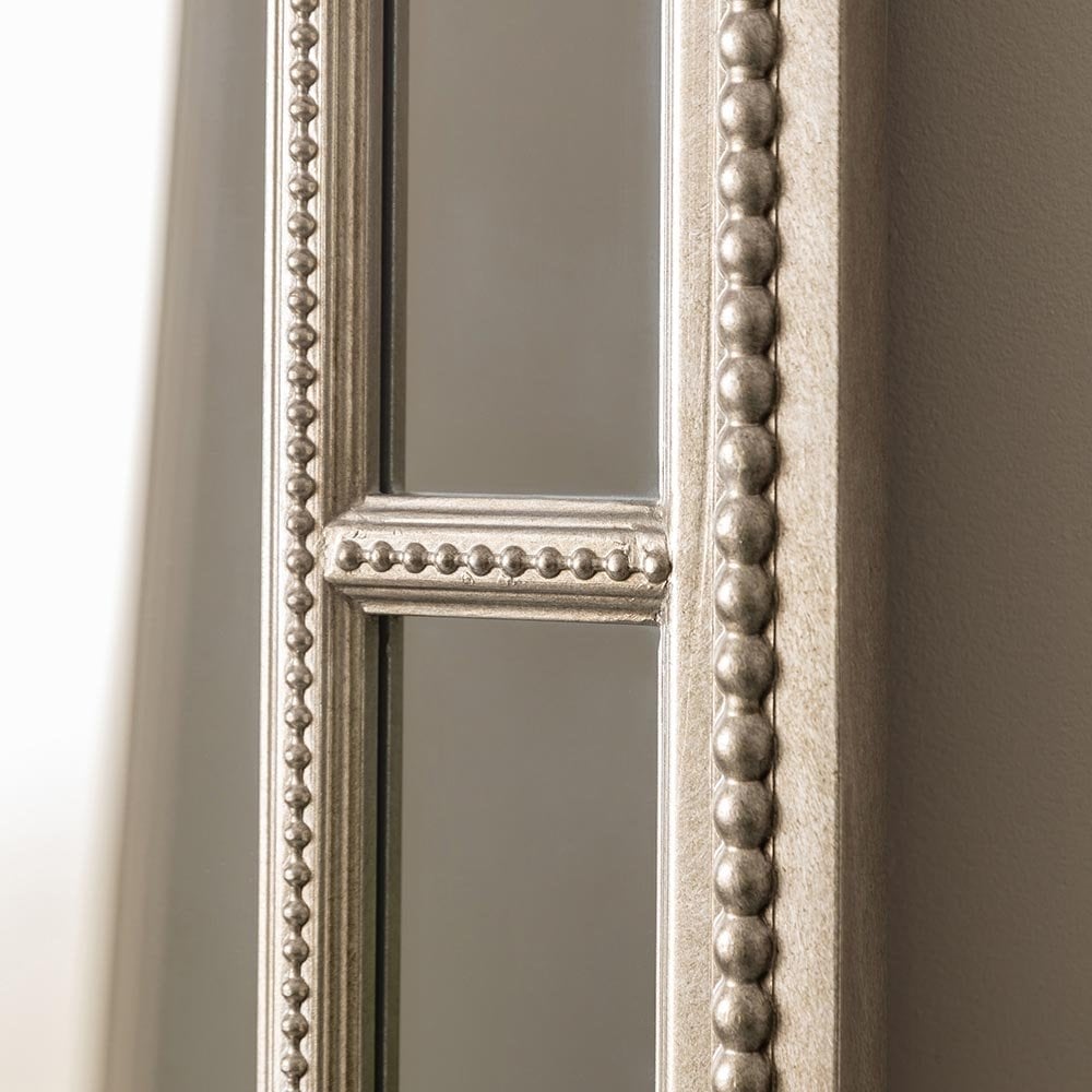 Mura Whatley Full Length Leaner Wall Mirror - Aged Pewter