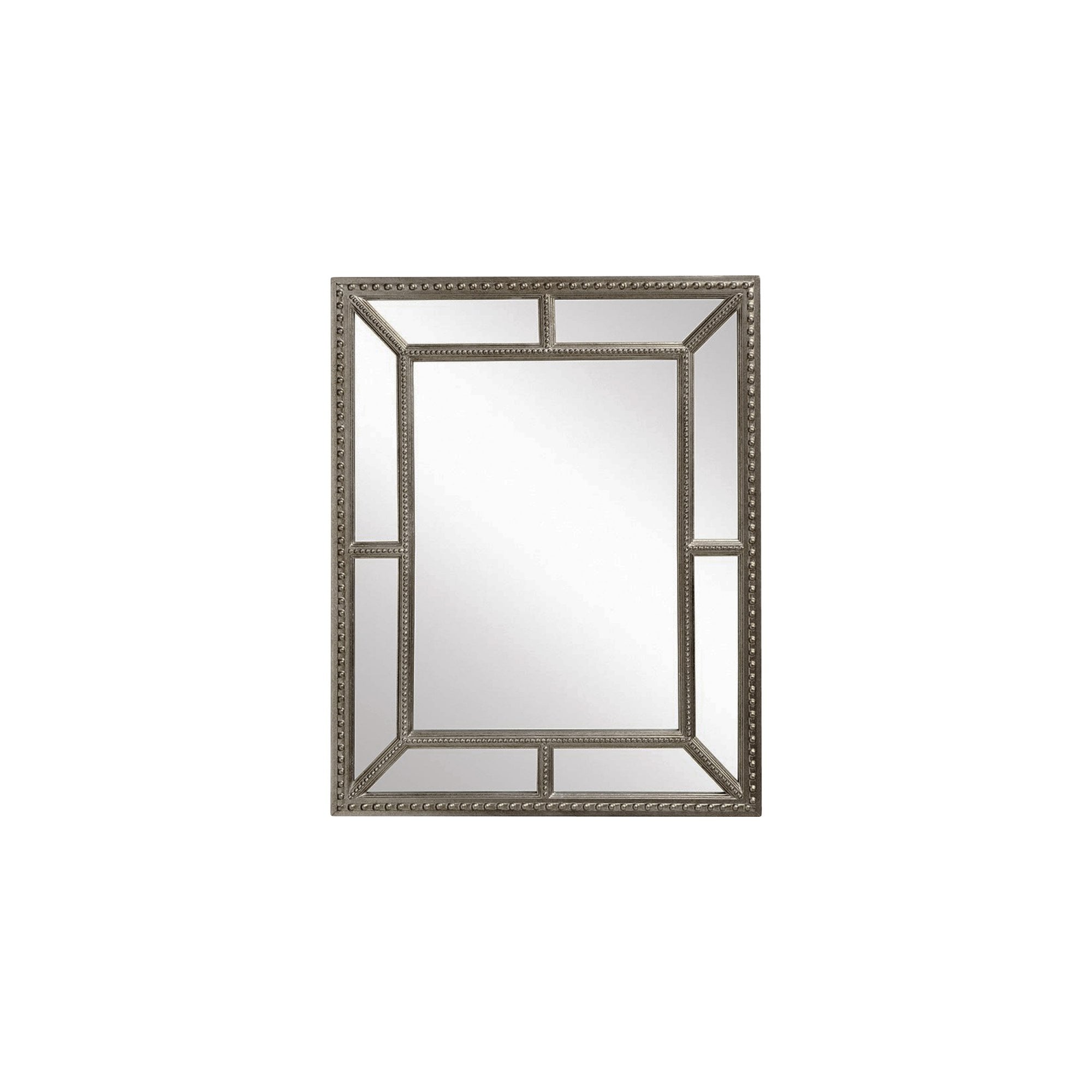 Mura Whatley Rectangle Wall Mirror - Aged Pewter