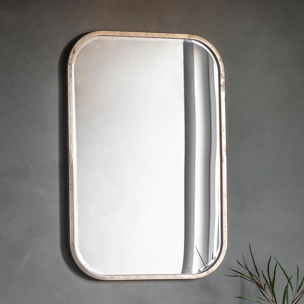 Mura Creek Medium Wall Mirror - Distressed Champagne Gold