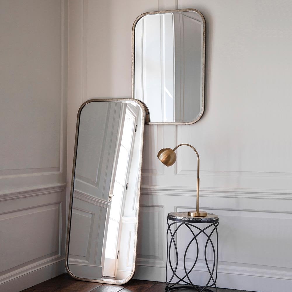 Mura Creek Medium Wall Mirror - Distressed Champagne Gold