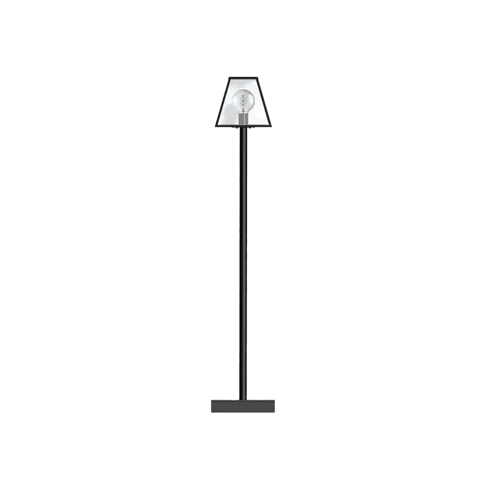 Harte Contemporary 1.8m Lamp Post - Galvanised Steel
