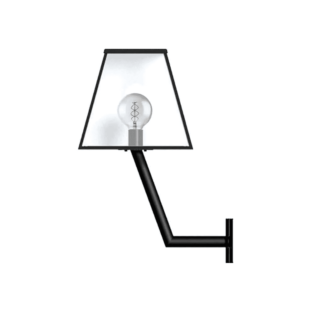 Harte Contemporary 0.78m Wall Light - Galvanised Steel With Wall Bracket