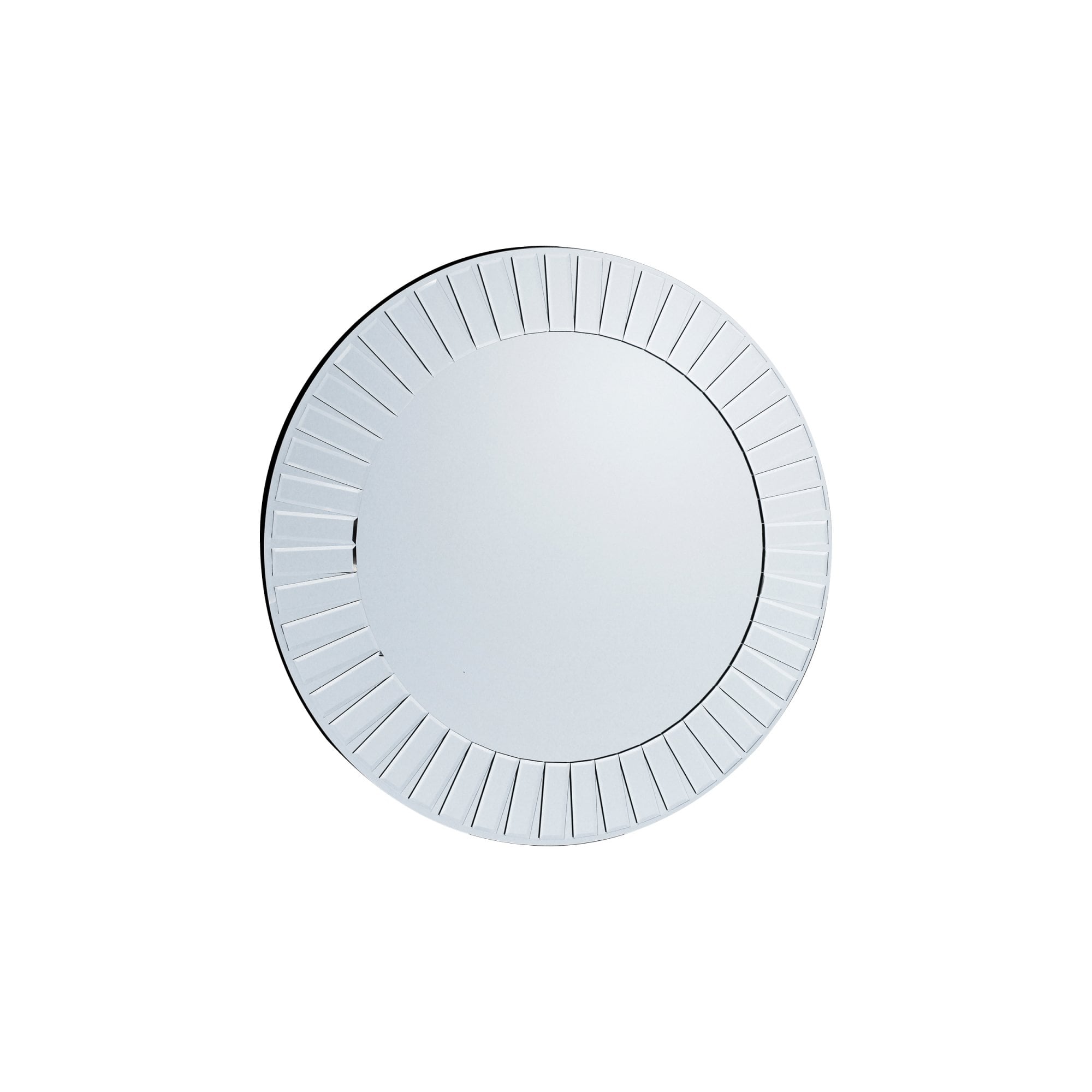 Mura Montague Round Wall Mirror - Overlaid Mosaic Frame