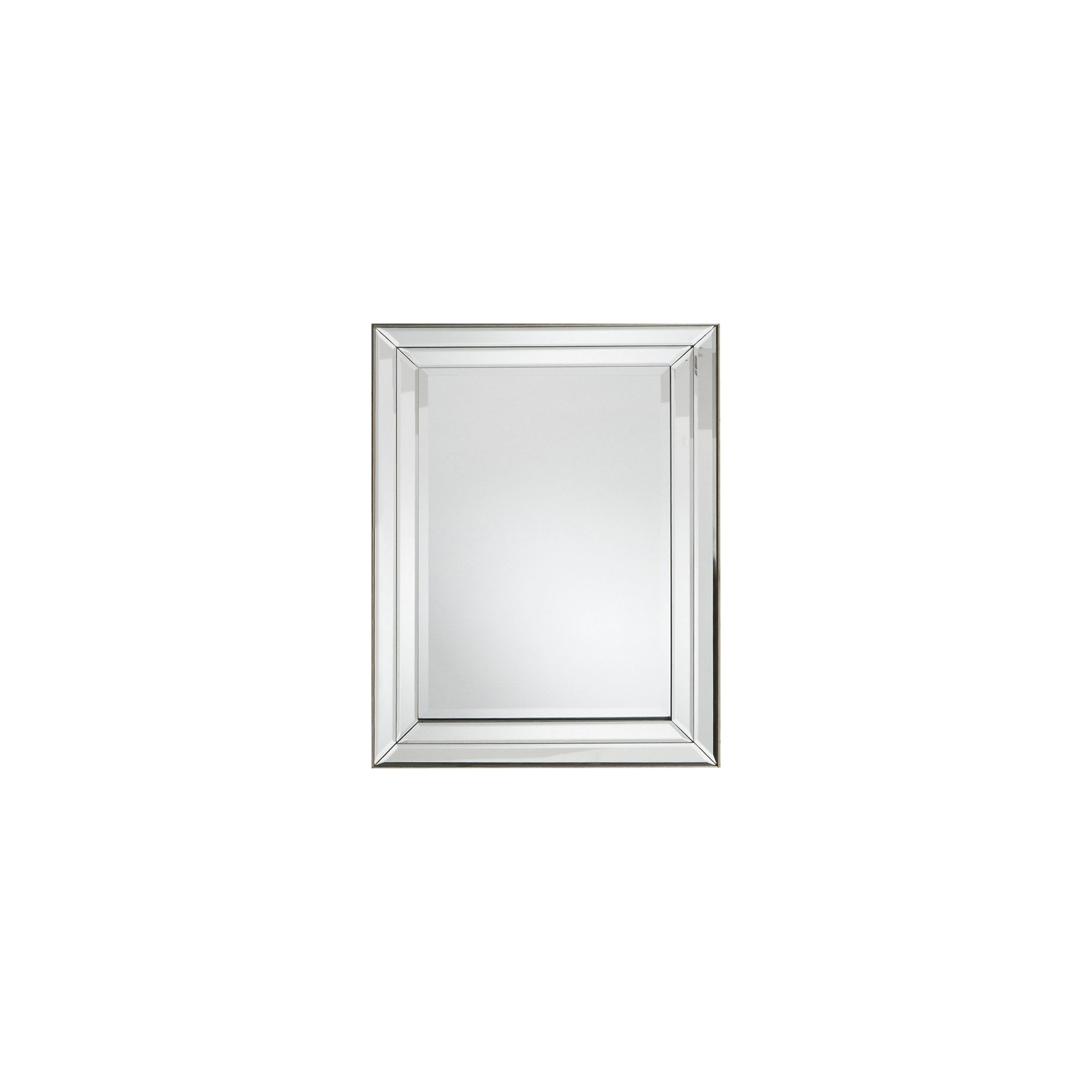 Mura Liverpool Double Bevelled Medium Rectangle Wall Mirror - Champagne Gold Paint