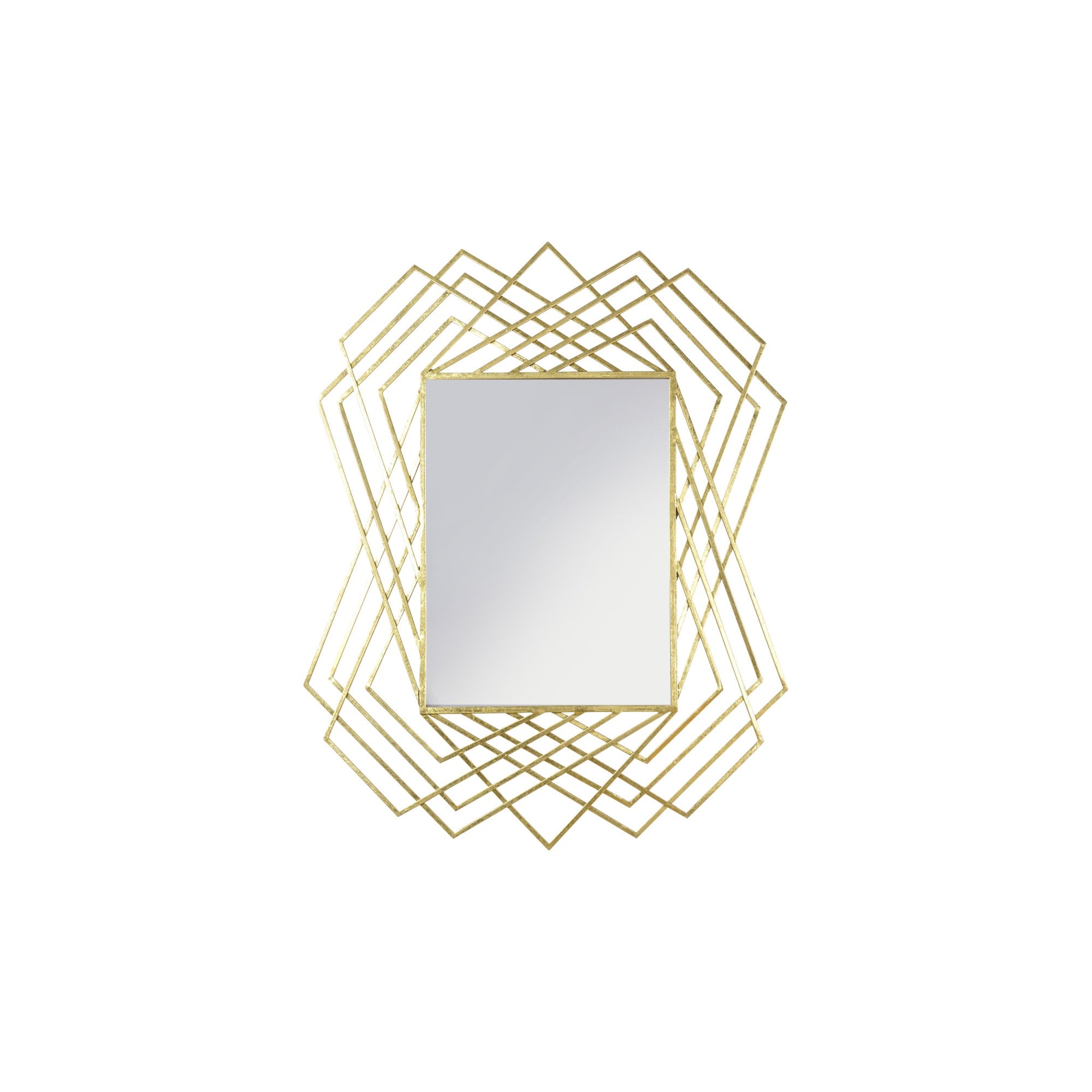 Mura Forbes Rectangle Wall Mirror - Aged Gold