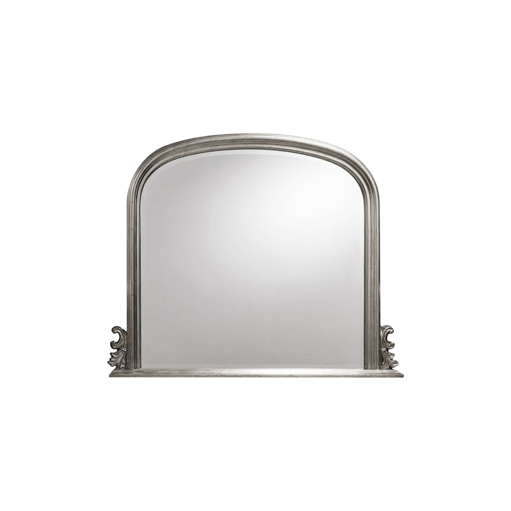 Mura Darlinghurst Arch Over Mantle Mirror - Antique Silver Leaf