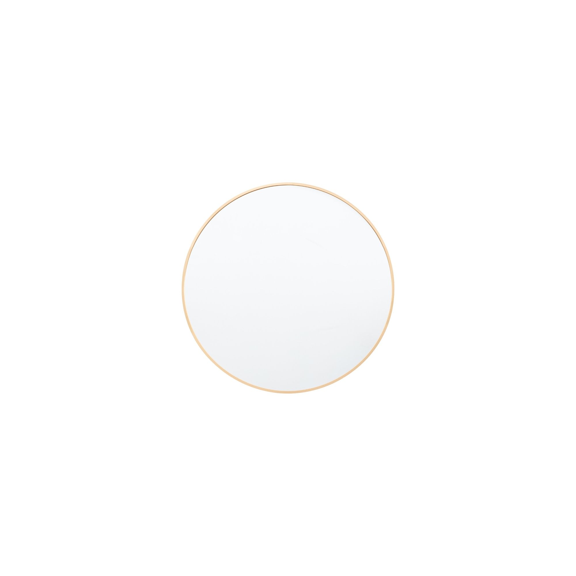Mura Sydney Round Delicate Frame Wall Mirror - Gold Effect