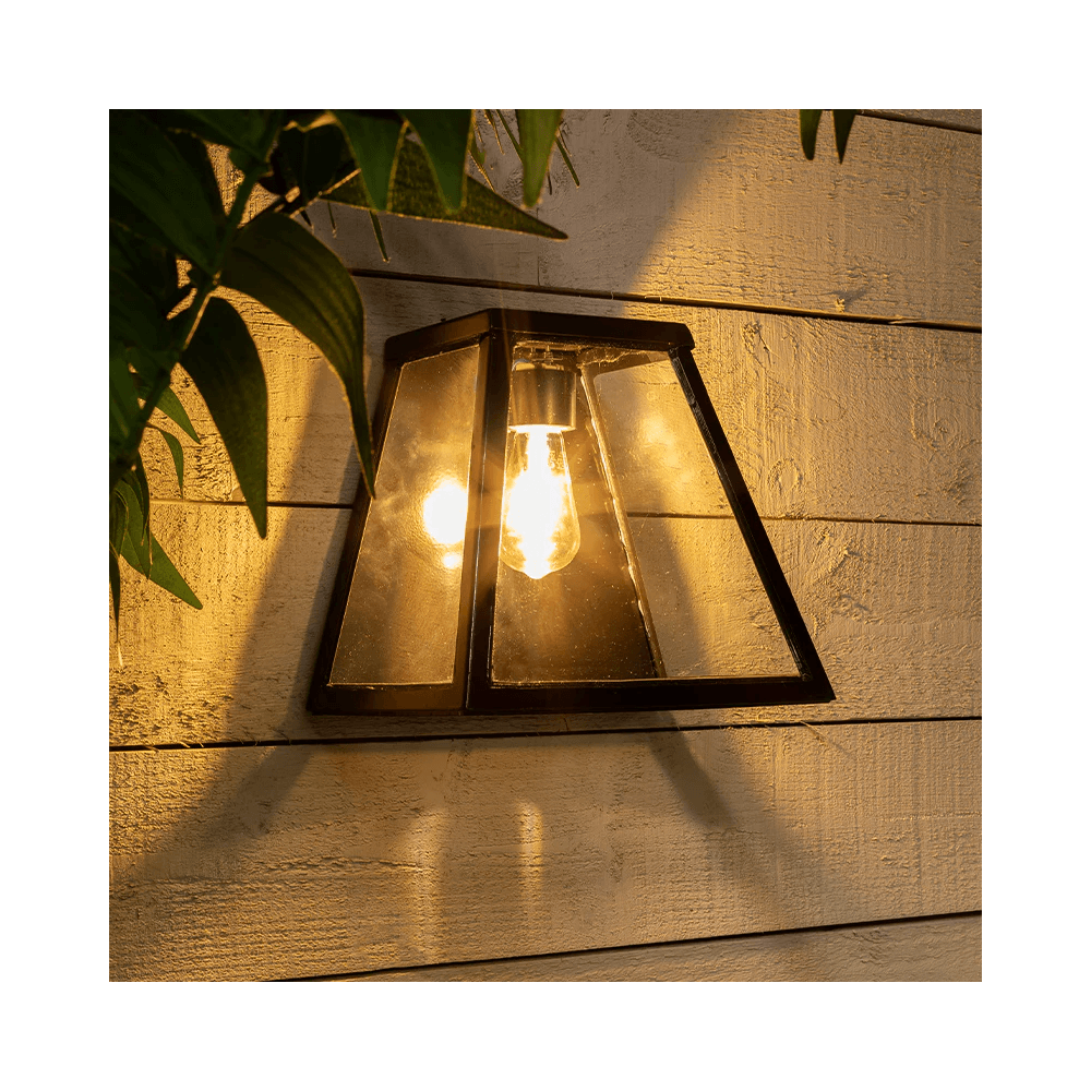 Harte Contemporary 0.29m Bulkhead Wall Light - Galvanised Steel