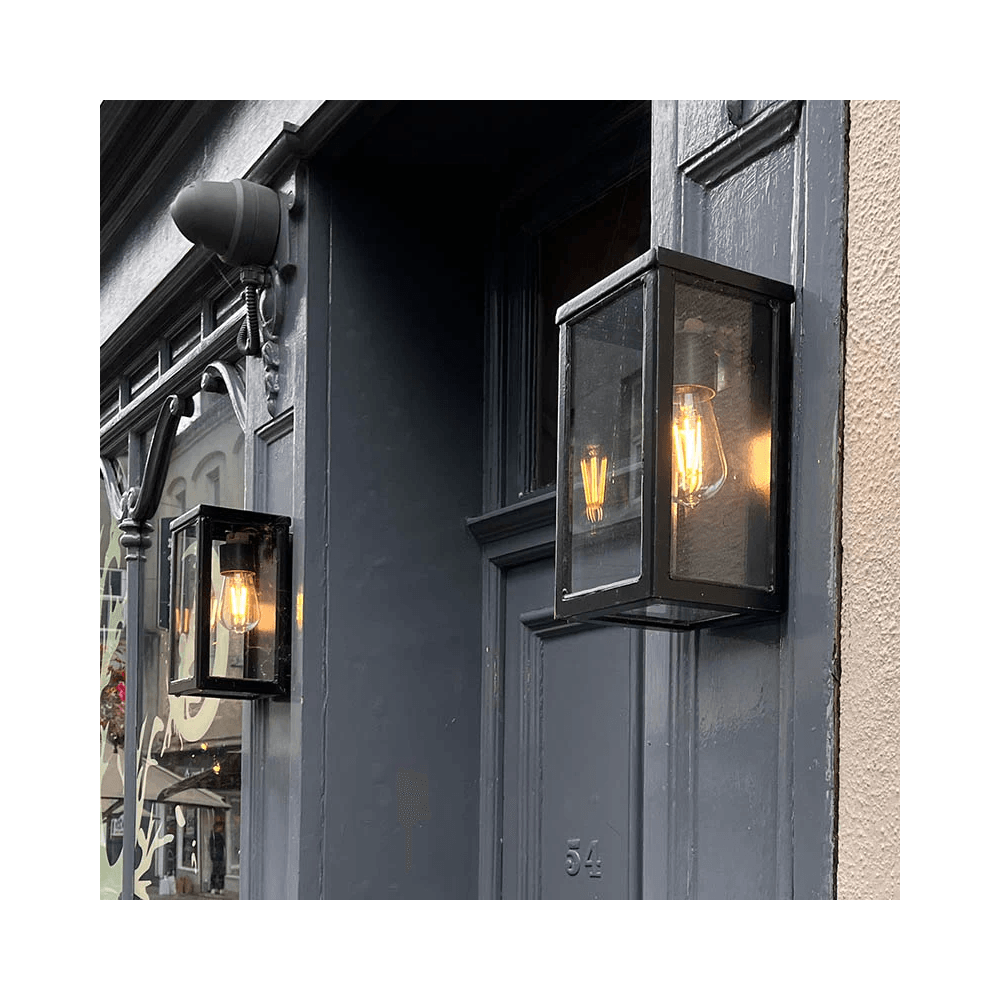 Harte Contemporary 0.29m Flushed Mounted Wall Light - Galvanised Steel