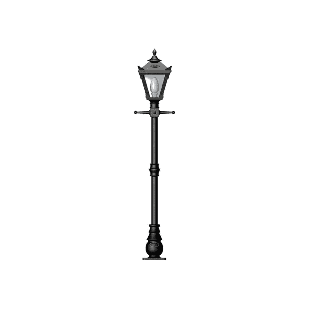 Harte Victorian Traditional 1.4m Lamp Post - Cast Iron