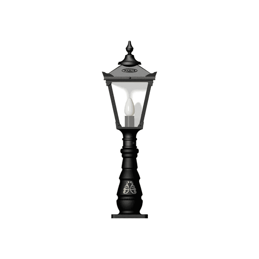 Harte Victorian Traditional 1.1m Pedestal Light - Cast Iron