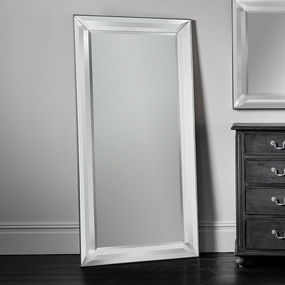 Mura Boundary Bevelled Full Length Leaner Mirror - Mirrored Frame Frame