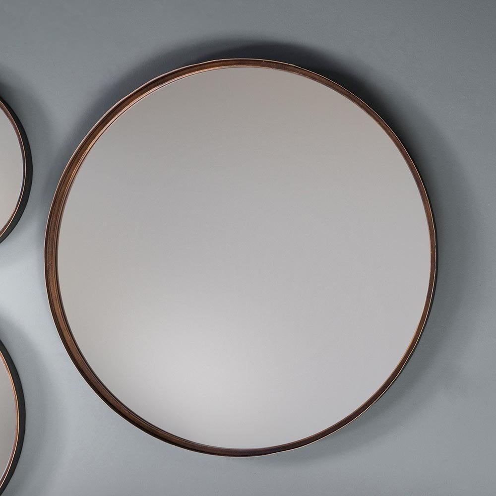 Mura Berwick Twin Pack Deep Framed Large Wall Mirrors - Aged Bronze