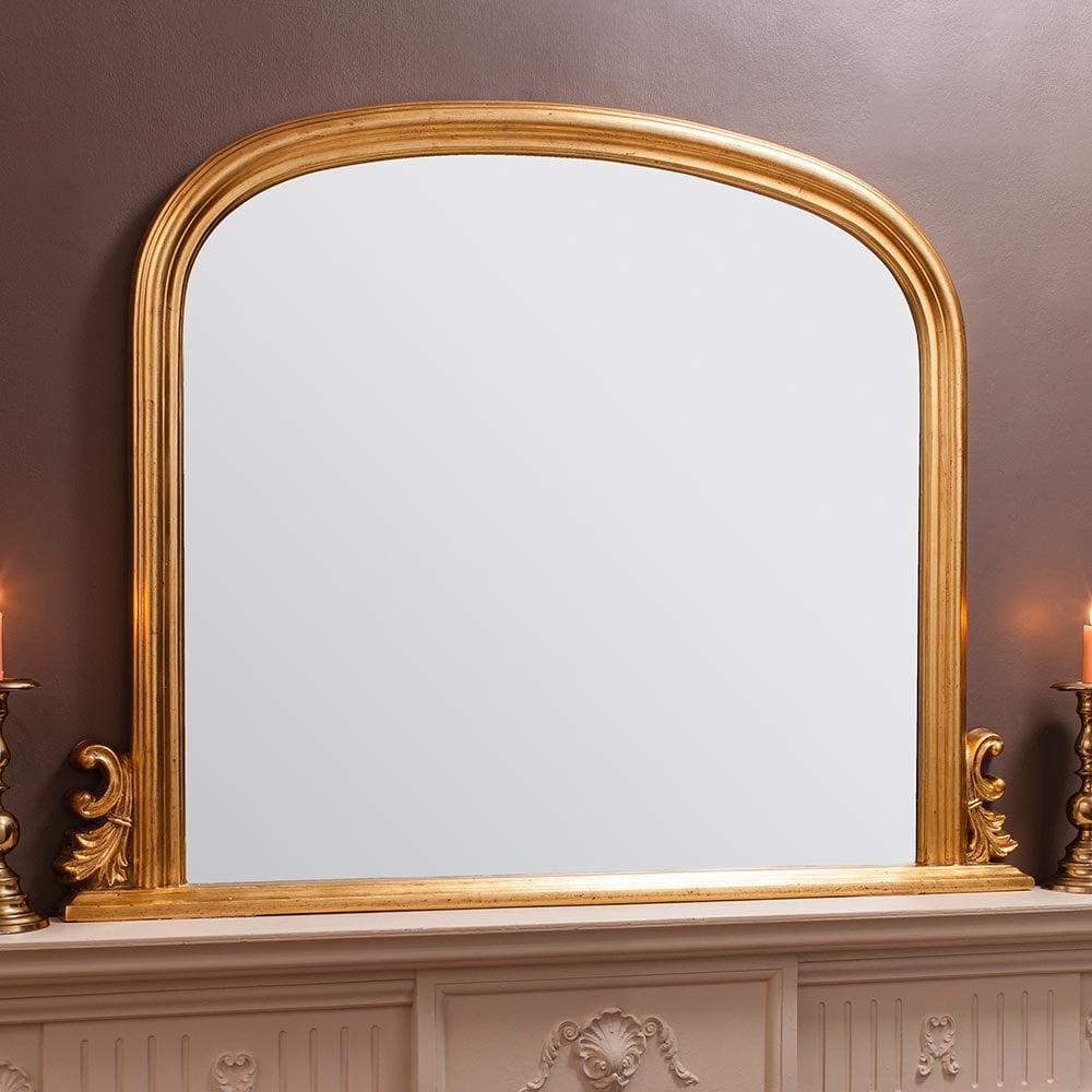 Mura Darlinghurst Arch Over Mantle Mirror - Gold Leaf