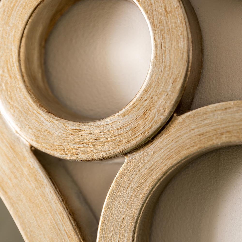 Mura Hoddle Round Wall Mirror - Warm Gold