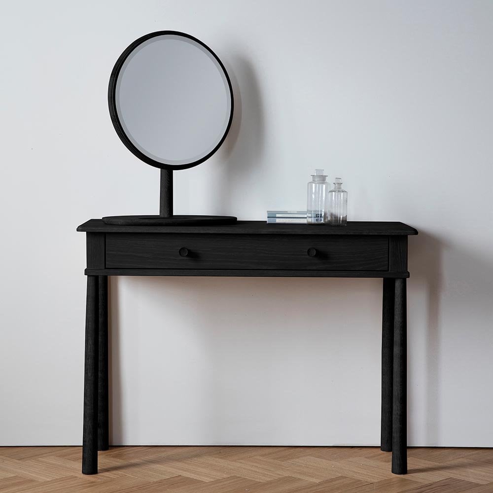 Mura Brunswick Table Top Mirror - Black Stained Oak