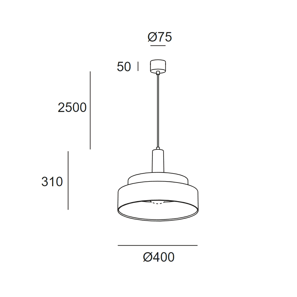 LedsC4 Keops 400mm Triple Pendant - Multicoloured