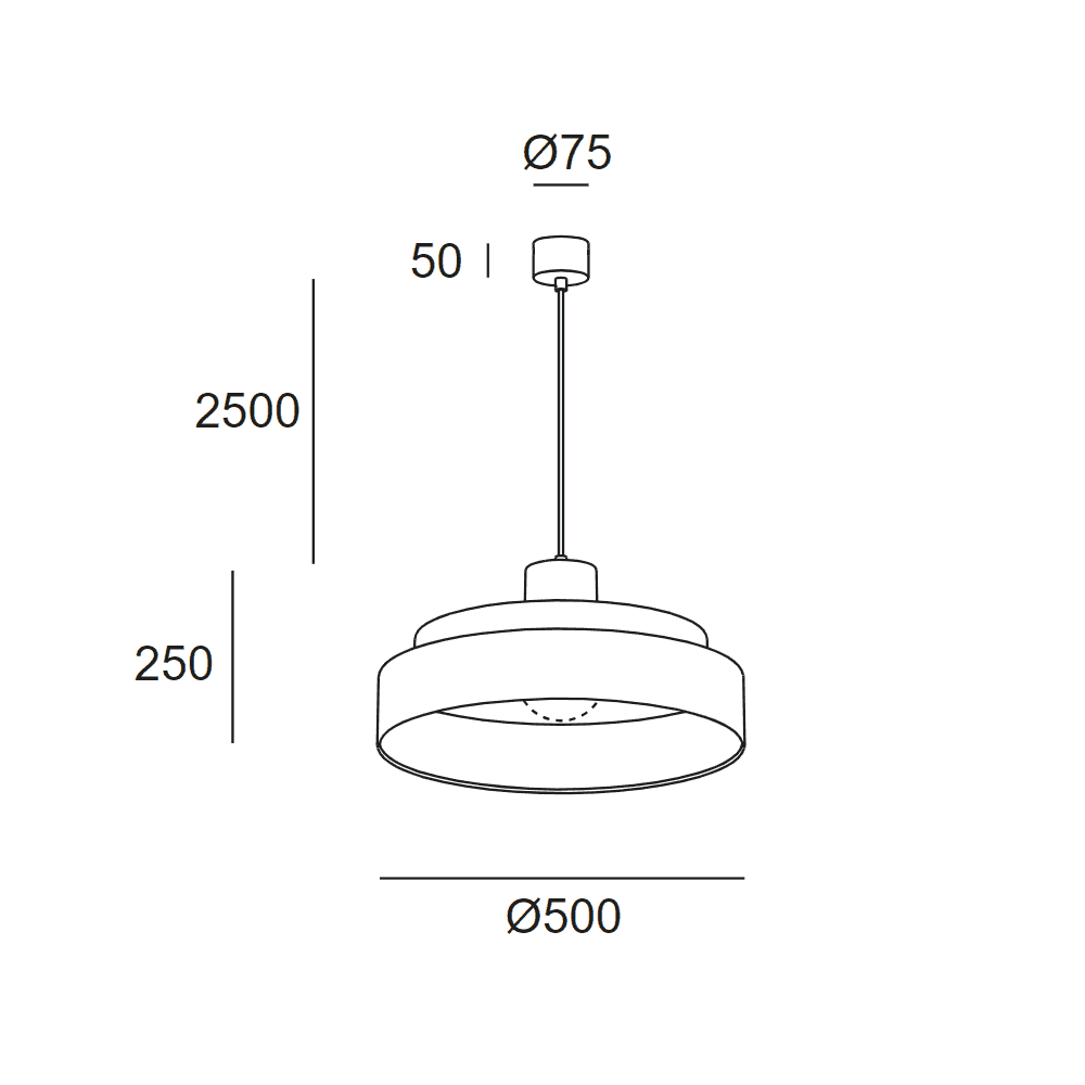 LedsC4 Keops 500mm Triple Pendant - Multicoloured
