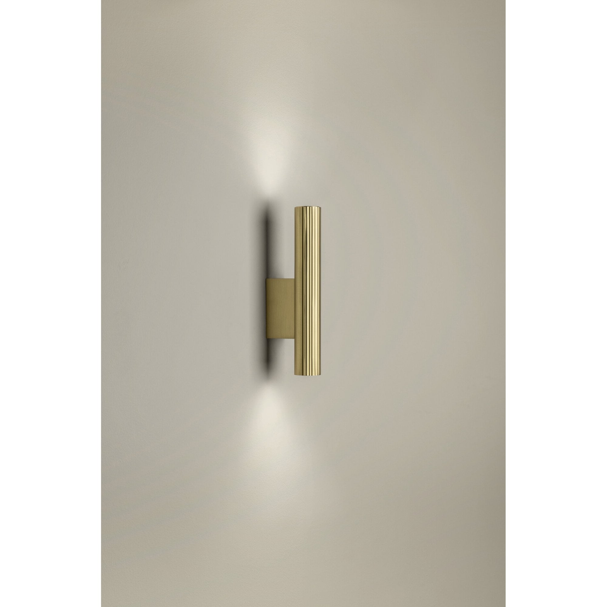 LedsC4 Prolix Up & Down Wall Light - Matte Gold