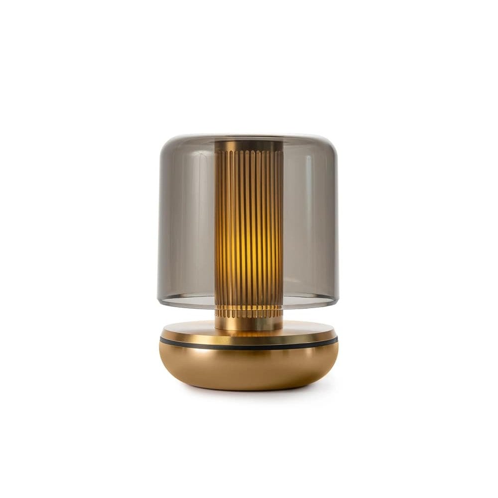 Humble Firefly Table Lamp - Gold & Smoked Glass