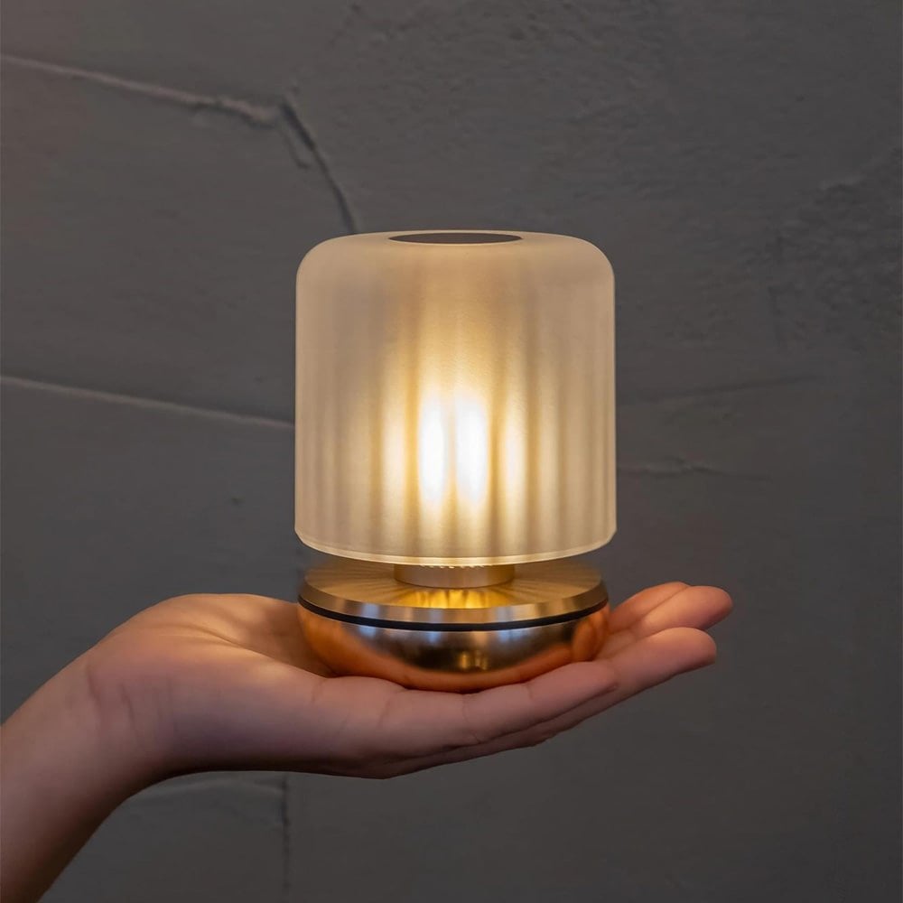 Humble Firefly Table Lamp - Gold & Frosted Glass