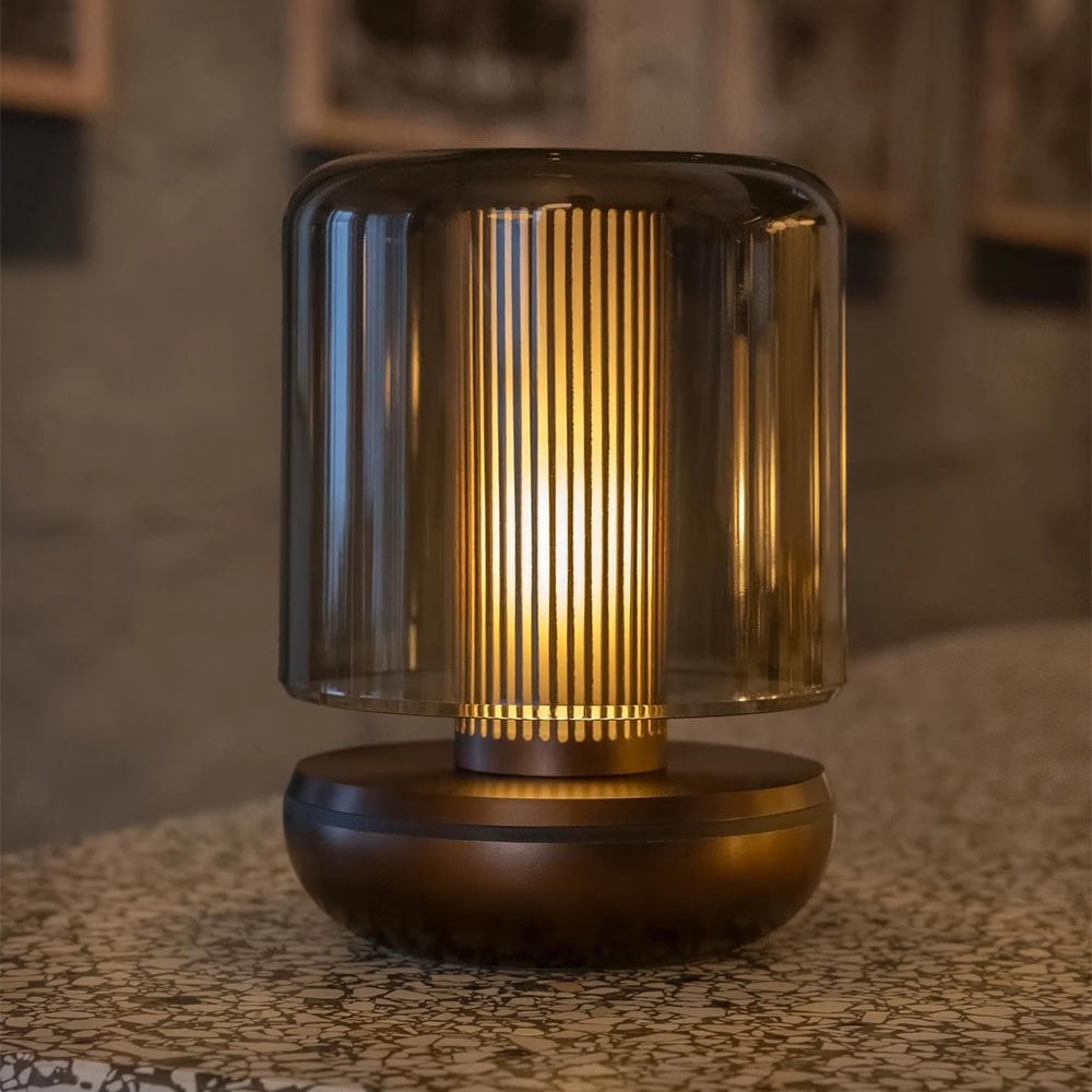 Humble Firefly Table Lamp - Bronze & Smoked Glass