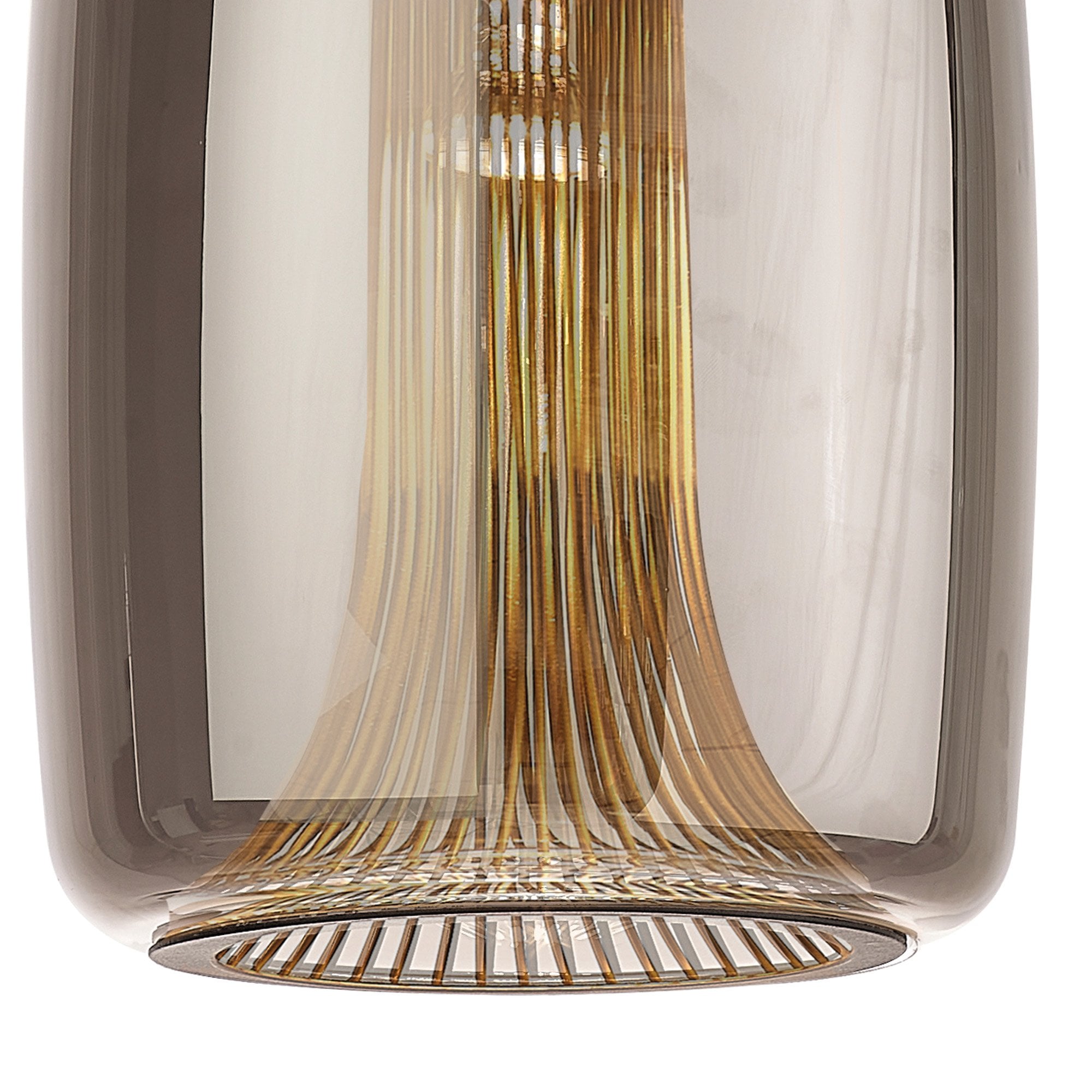 Mantra Kriss 1 Light Cylinder Pendant - Black