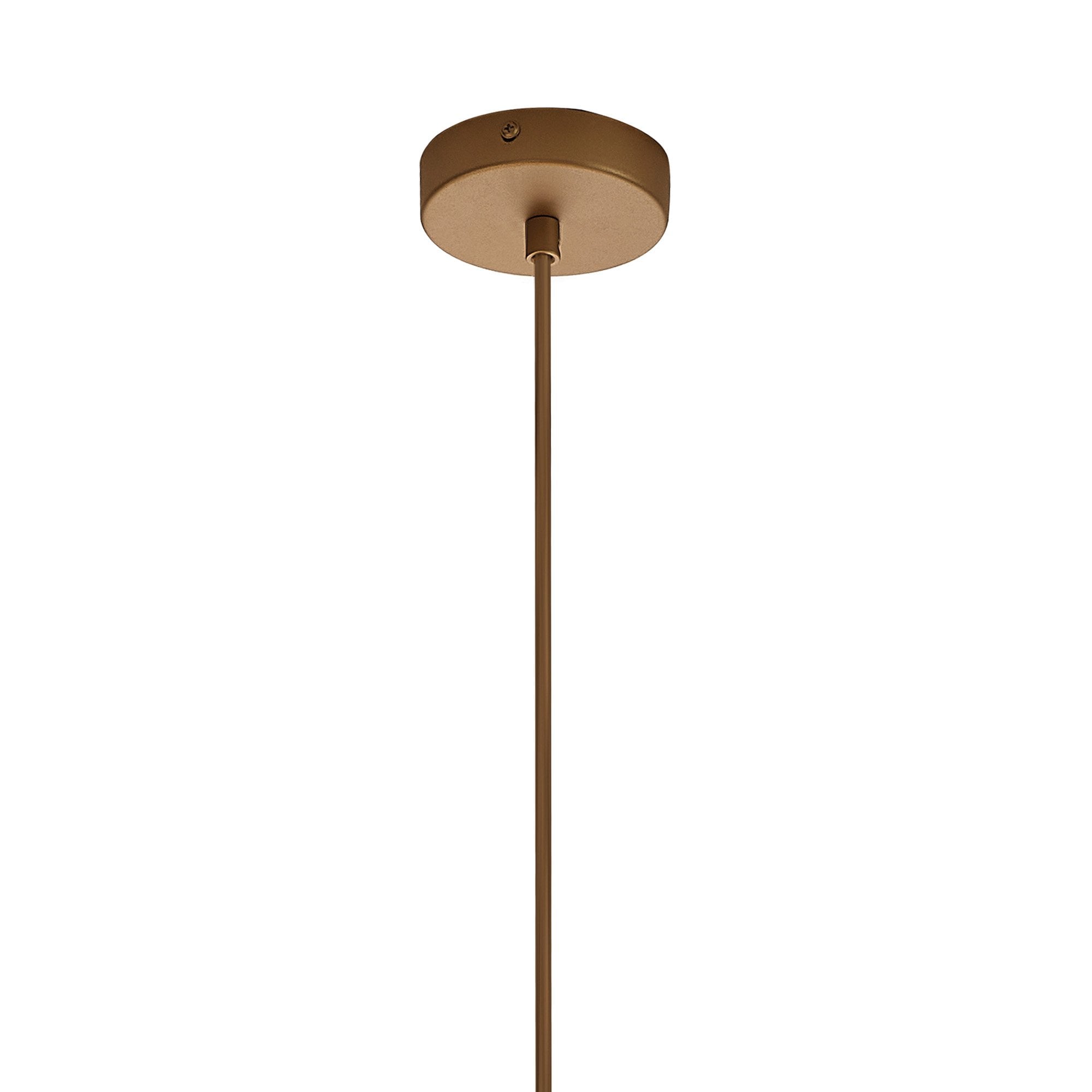 Mantra Kriss 1 Light Cylinder Pendant - Bronze