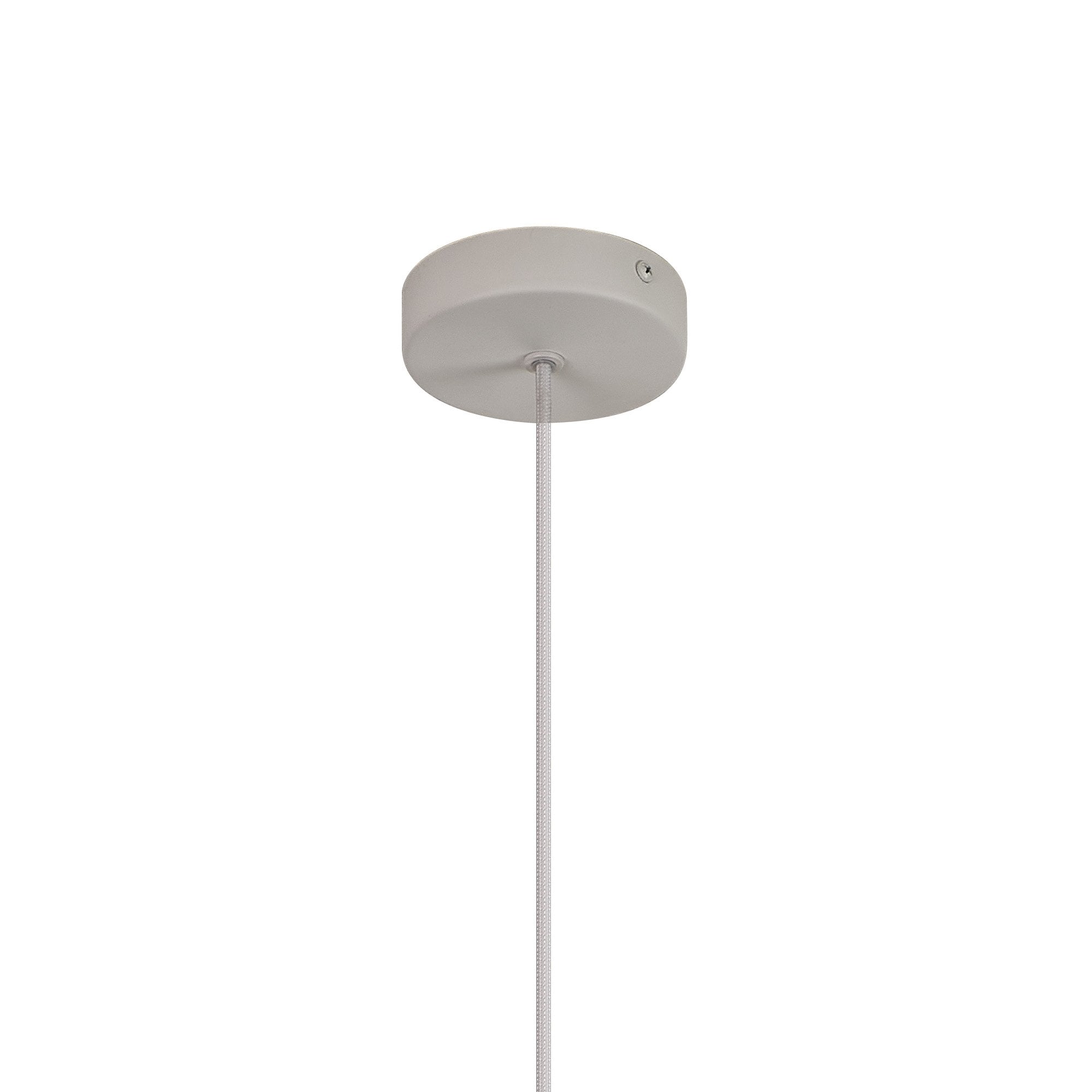 Mantra Nora Single Adjustable Pendant - White, Wood & Clear Glass With Frosted Inner