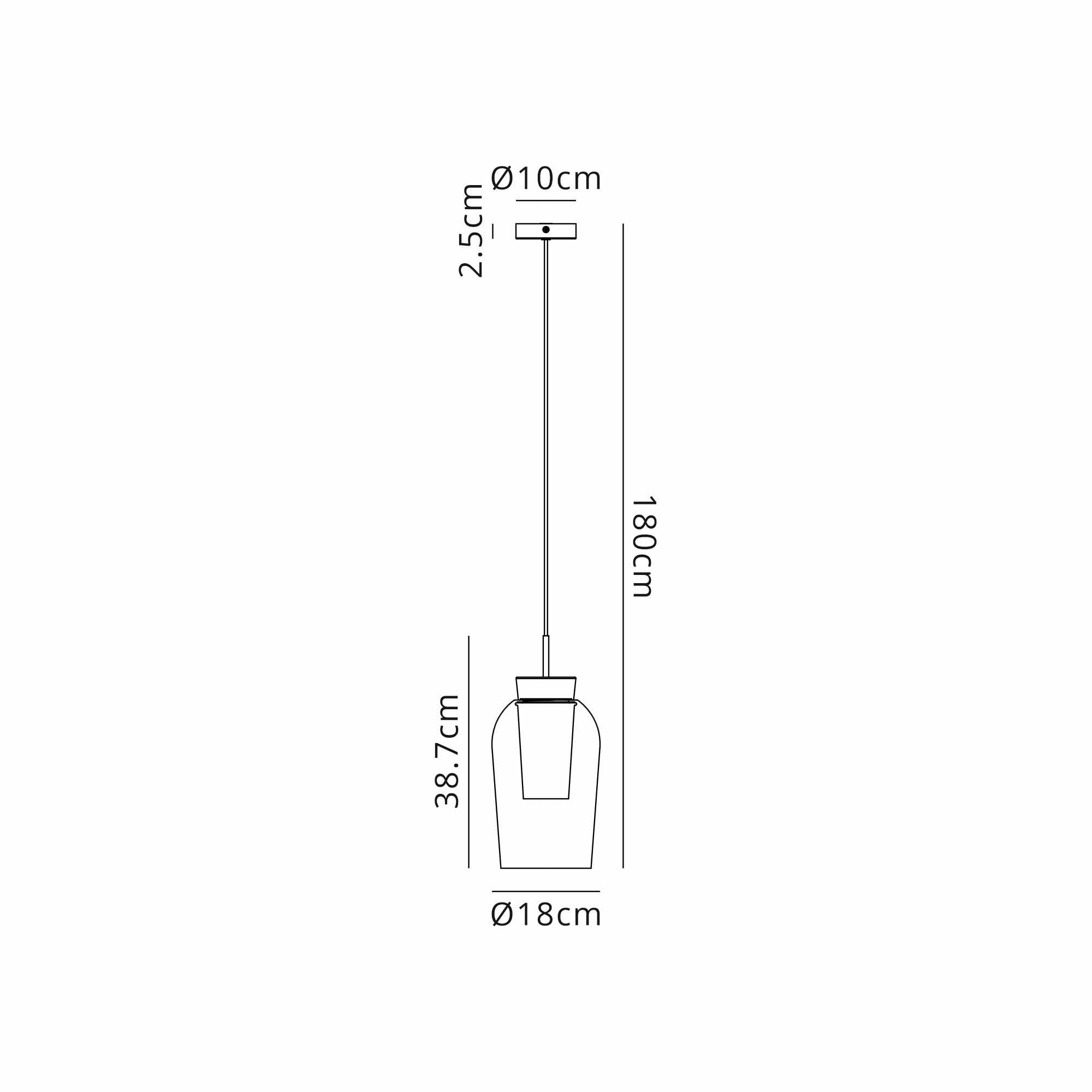 Mantra Nora Single Adjustable Pendant - White, Wood & Clear Glass With Frosted Inner