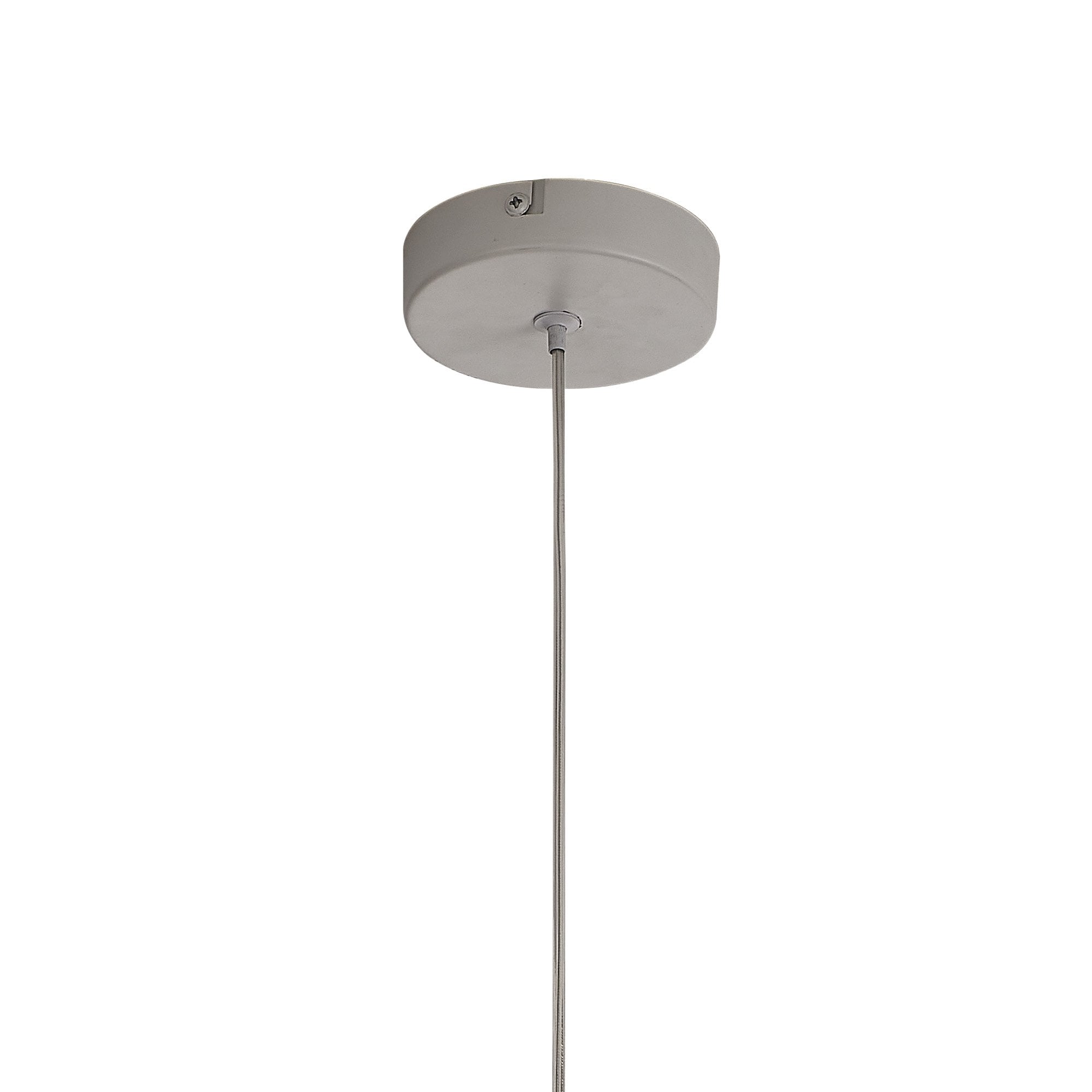 Mantra Elsa 1 Light Pendant - Champagne Glass Shade - Clear Glass With Frosted Inner Cone
